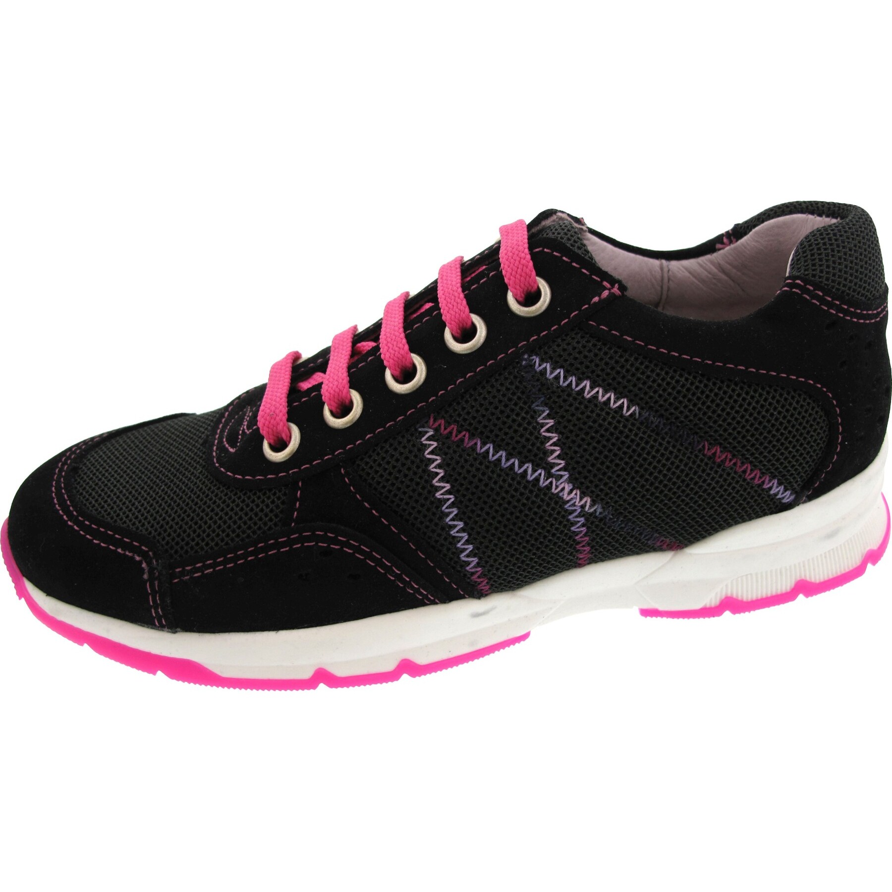 schwarze halbschuh 3-4 ansicht