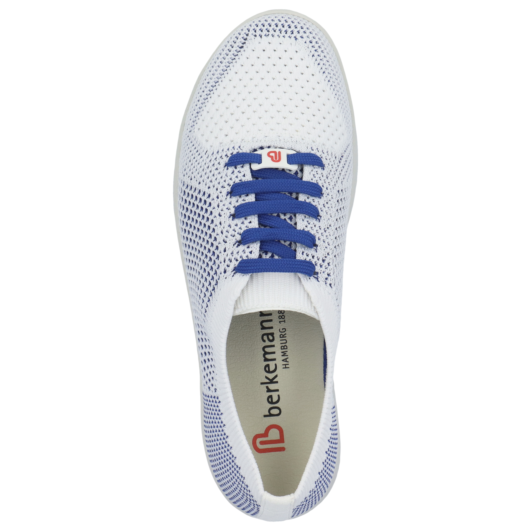 blaue sneaker draufsicht
