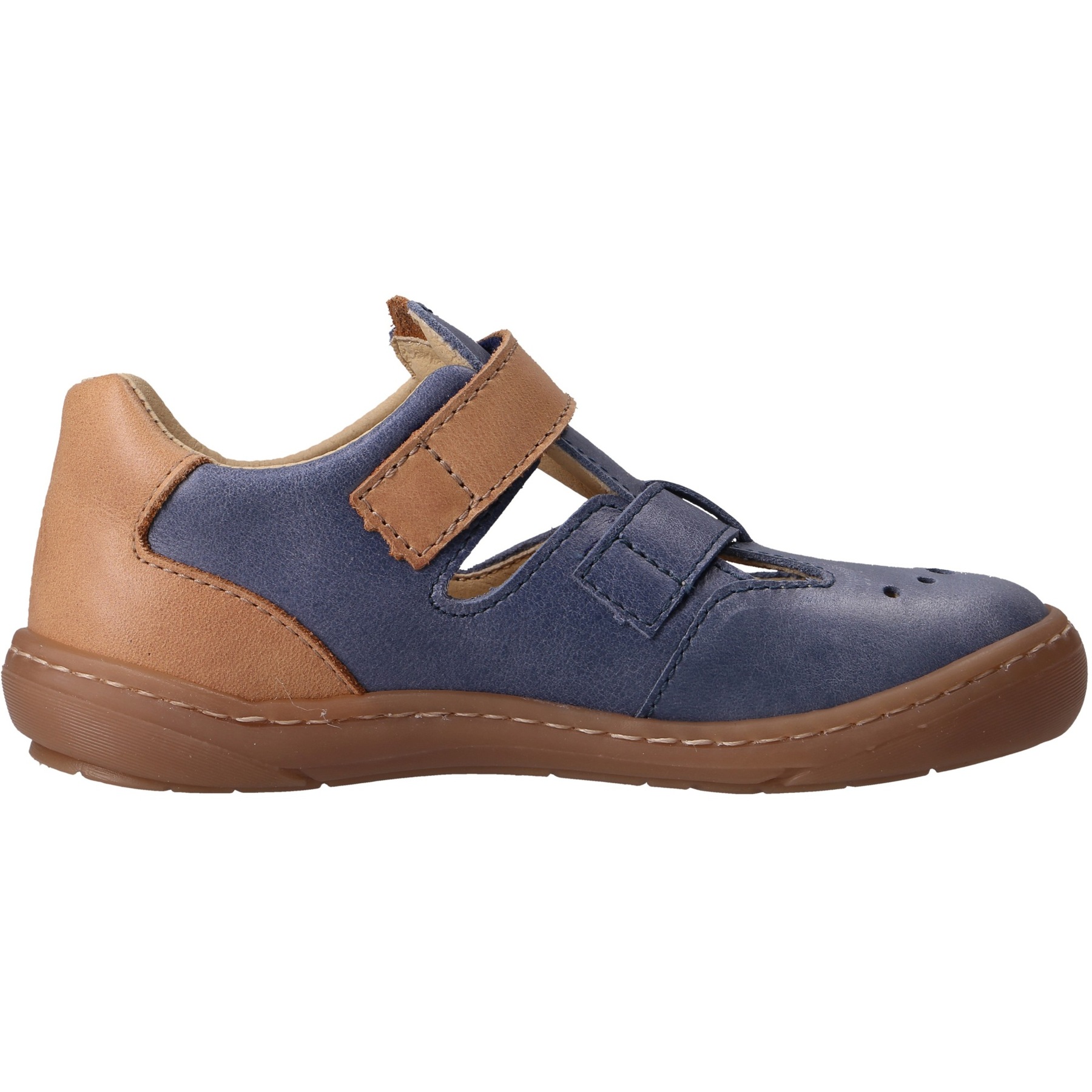 blaue halbschuh seitenansicht rechts