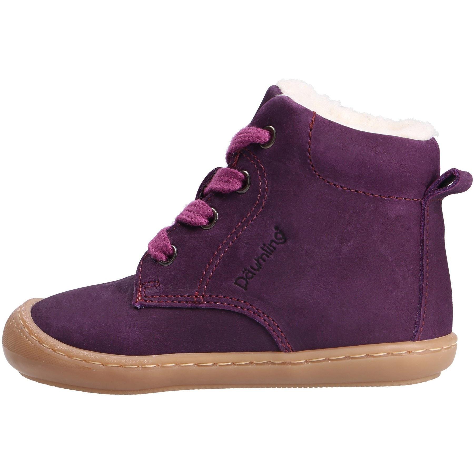 rote lauflernschuhe seitenansicht links