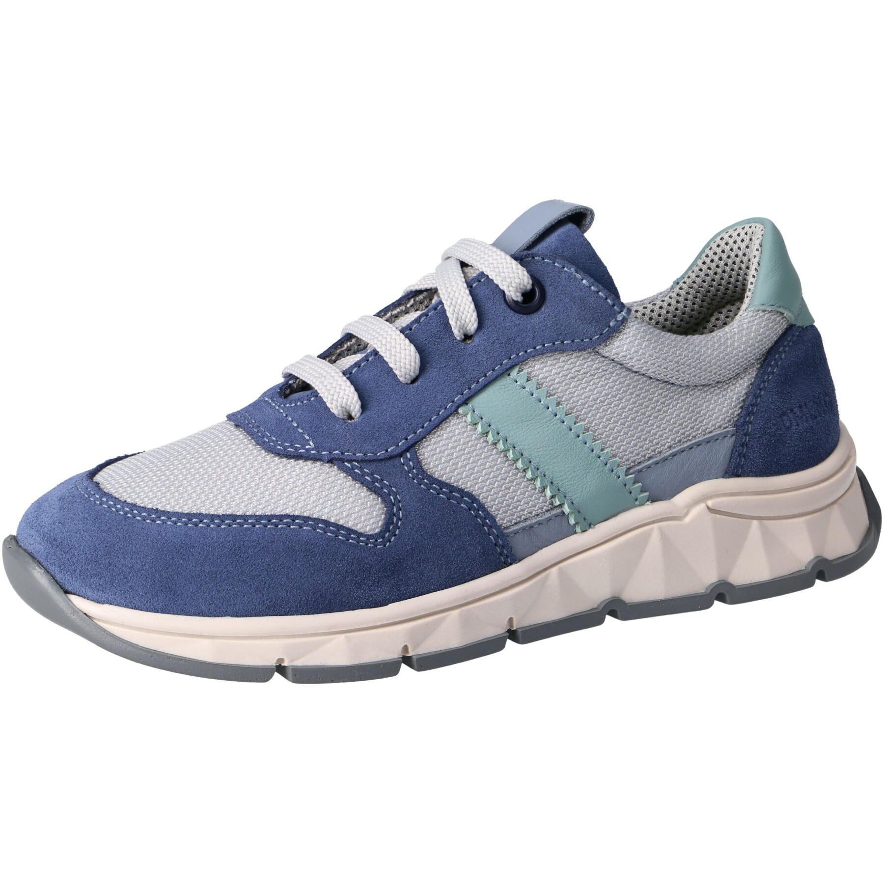 blaue sneaker 3-4 ansicht