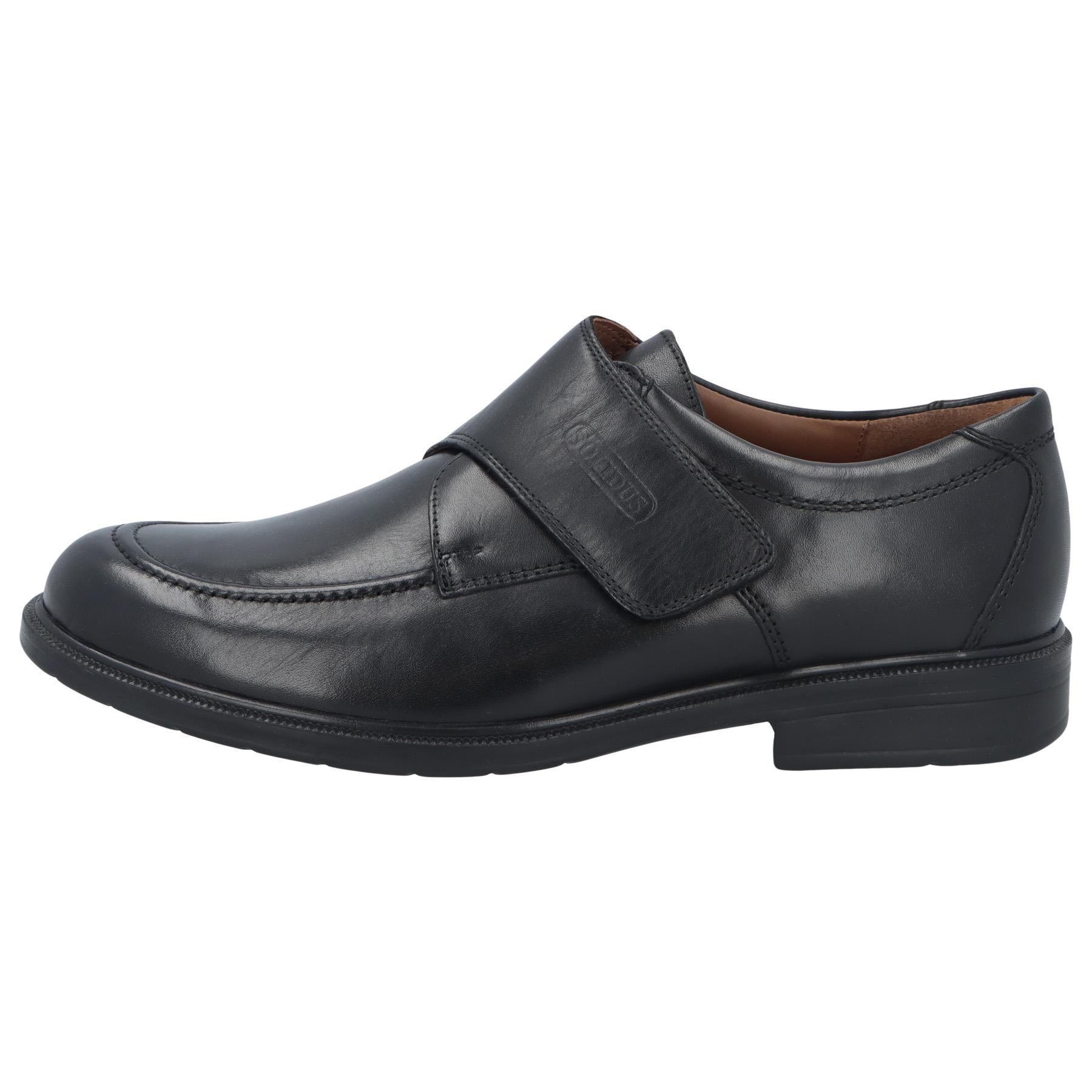 schwarze halbschuh seitenansicht links