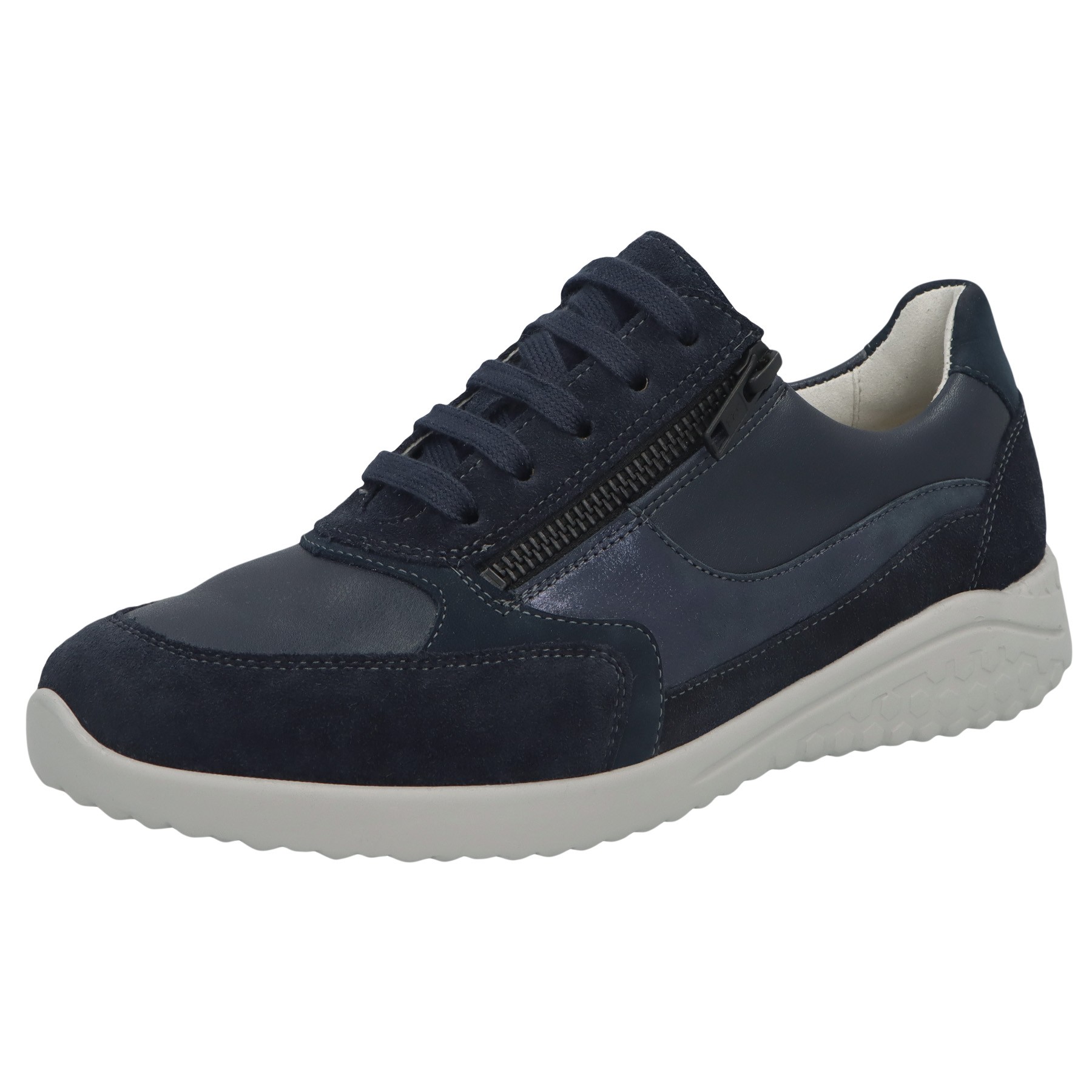 blaue halbschuh 3-4 ansicht