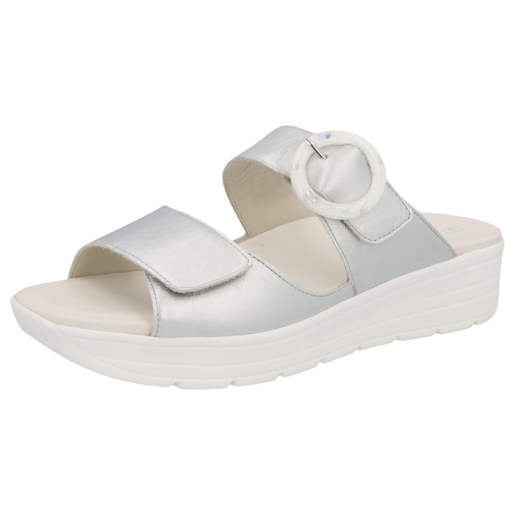 graue pantolette 3-4 ansicht