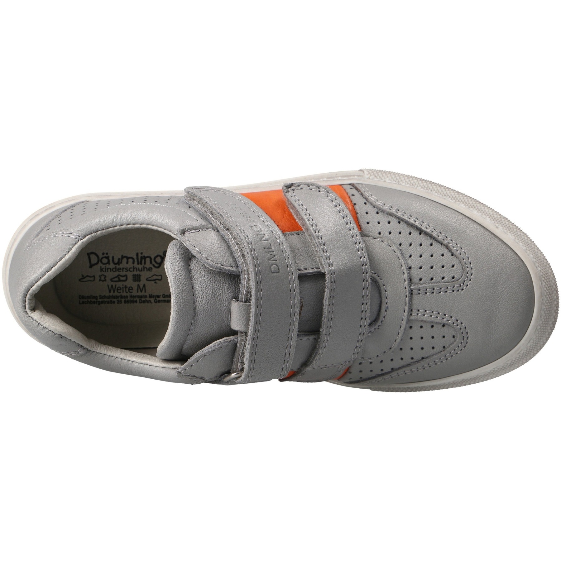 graue halbschuh draufsicht