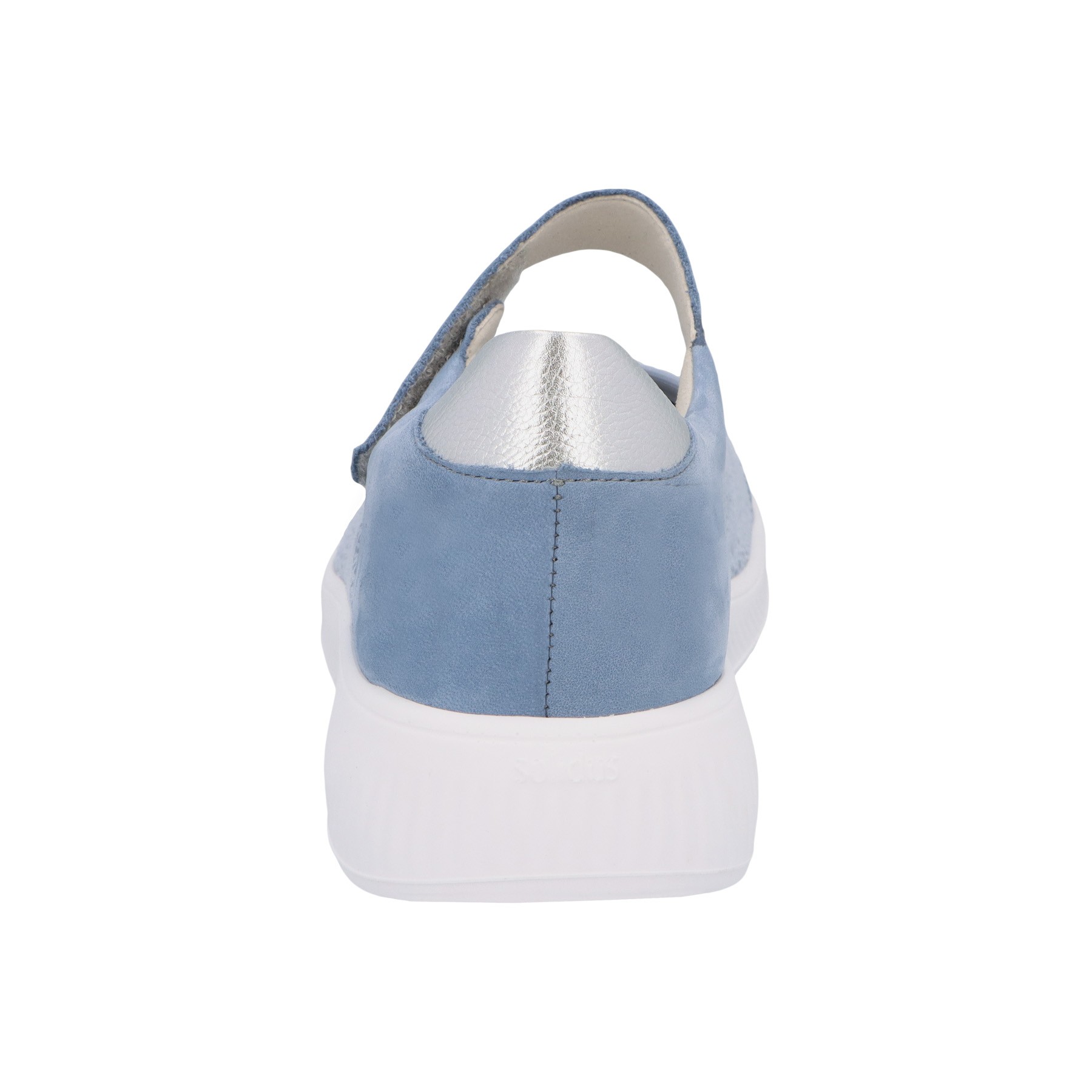 blaue slipper hinteransicht