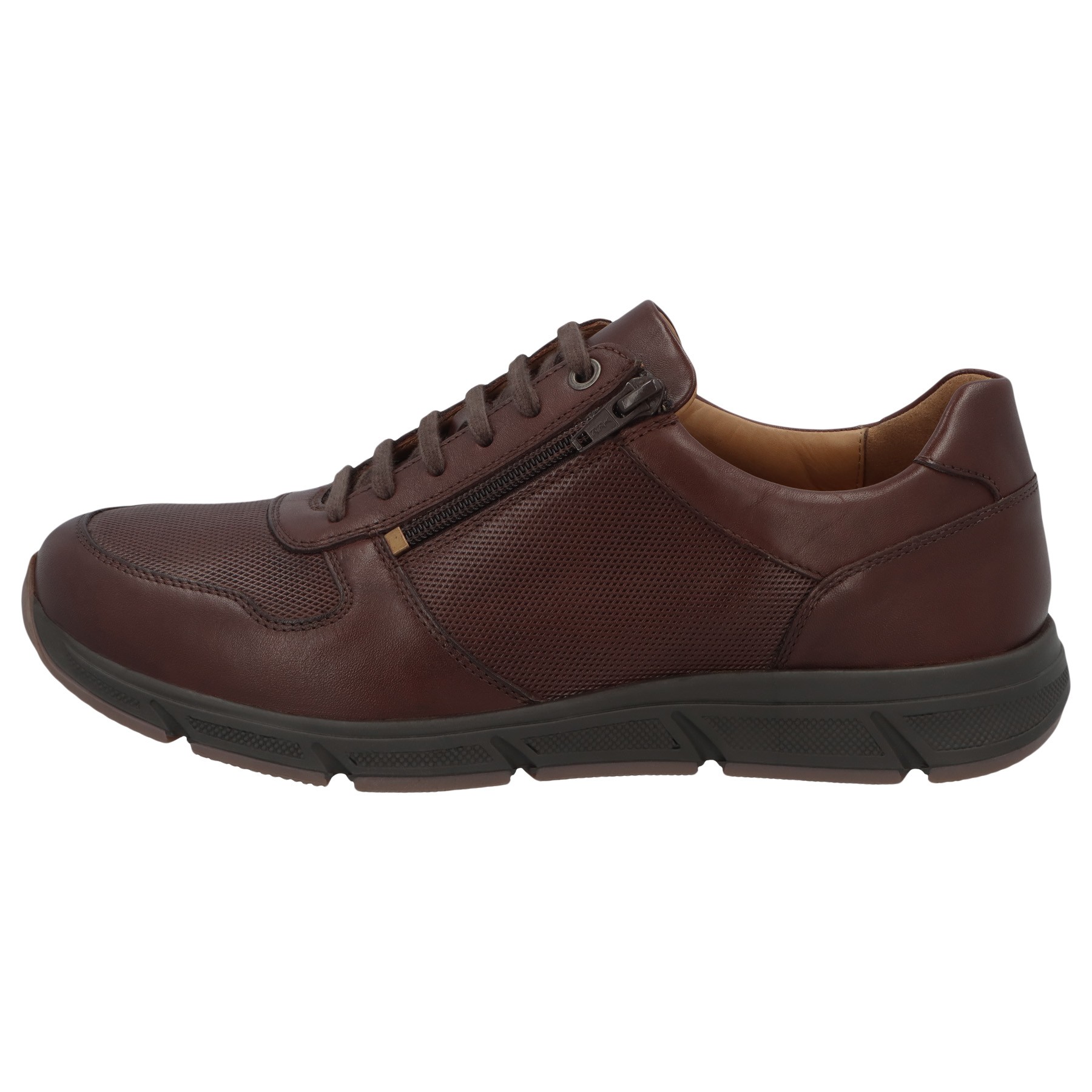 braune halbschuh seitenansicht links