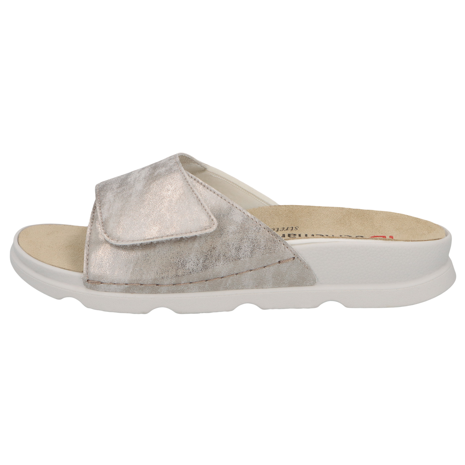 mehrfarbige pantolette seitenansicht links