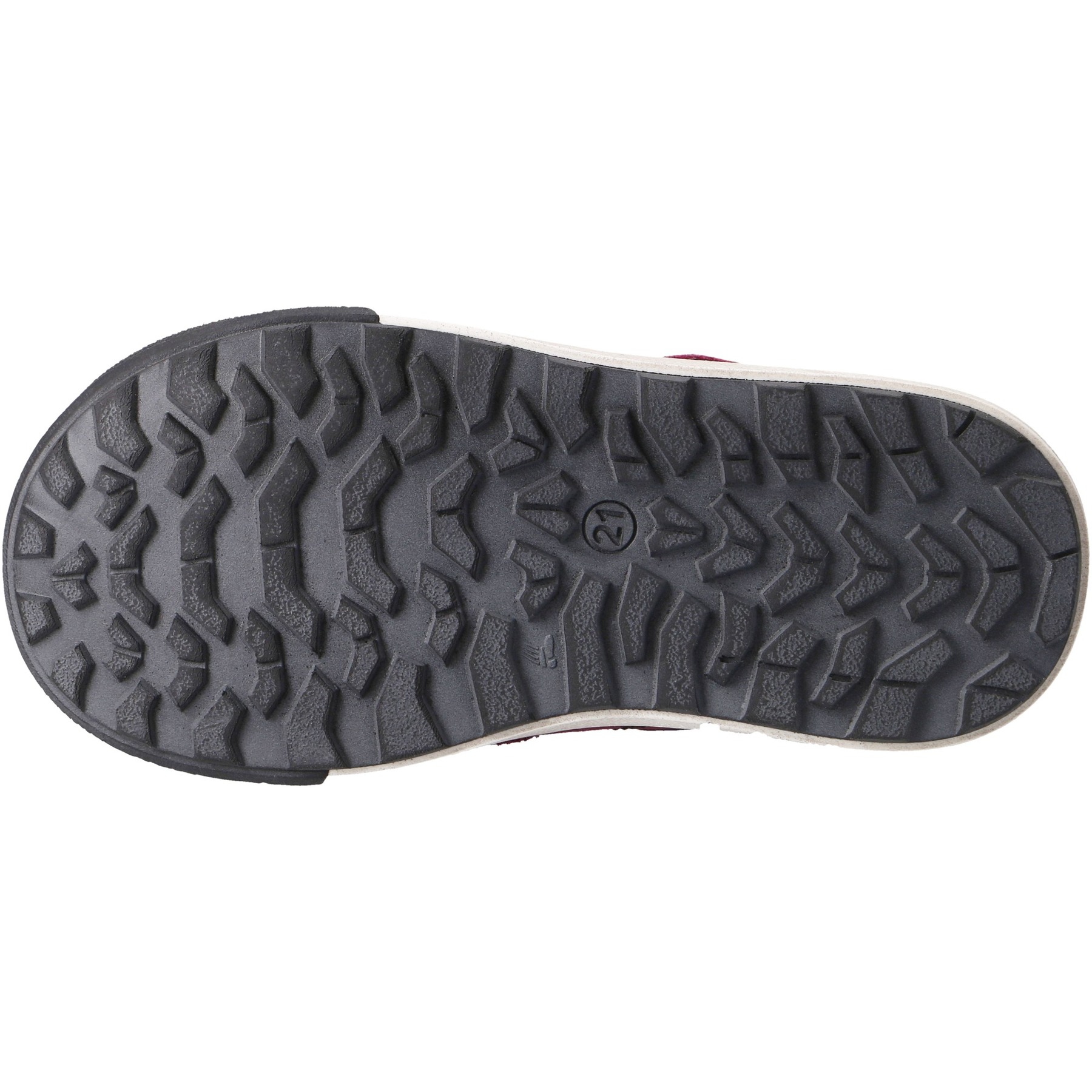 rote lauflernschuhe sohlenansicht