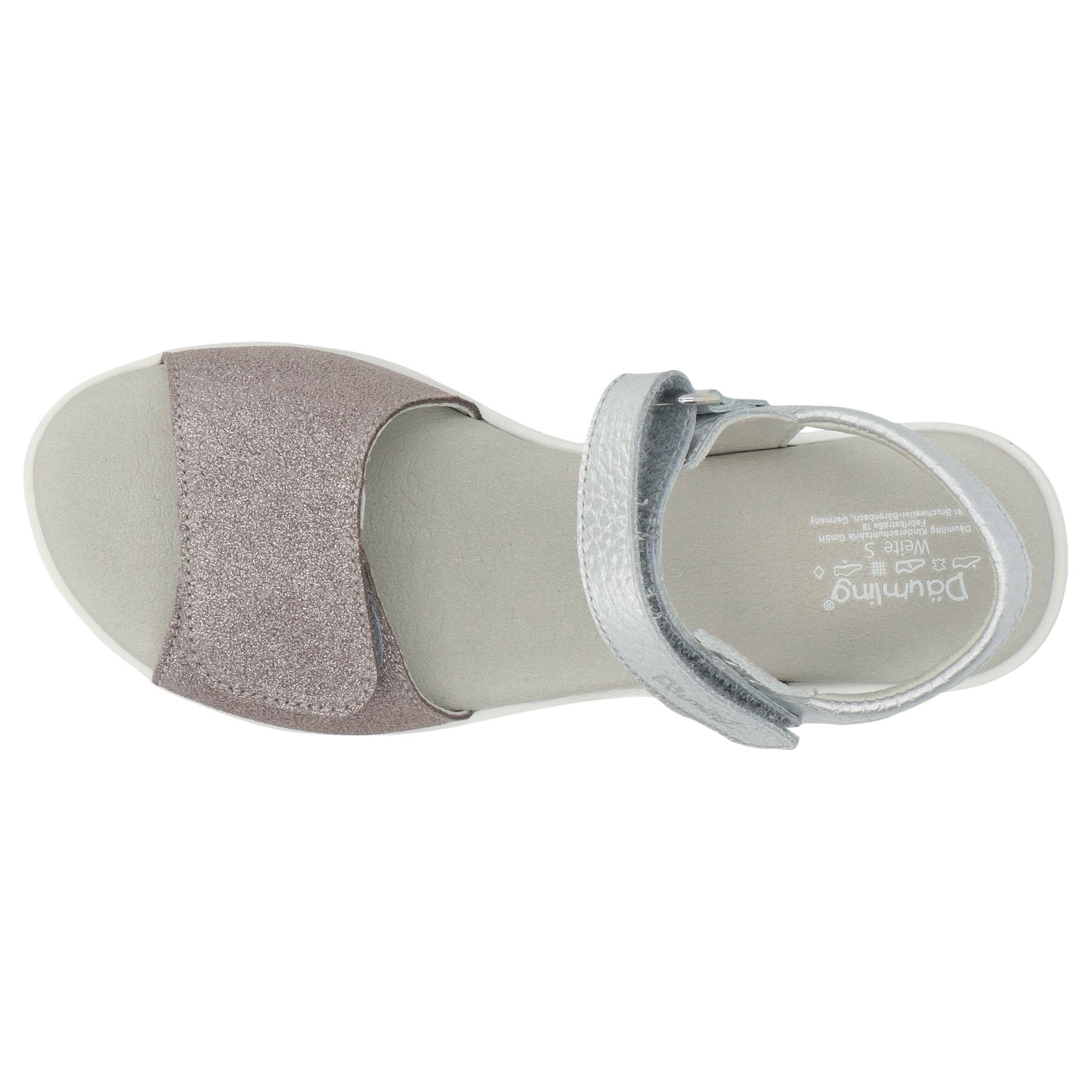 rote sandale draufsicht