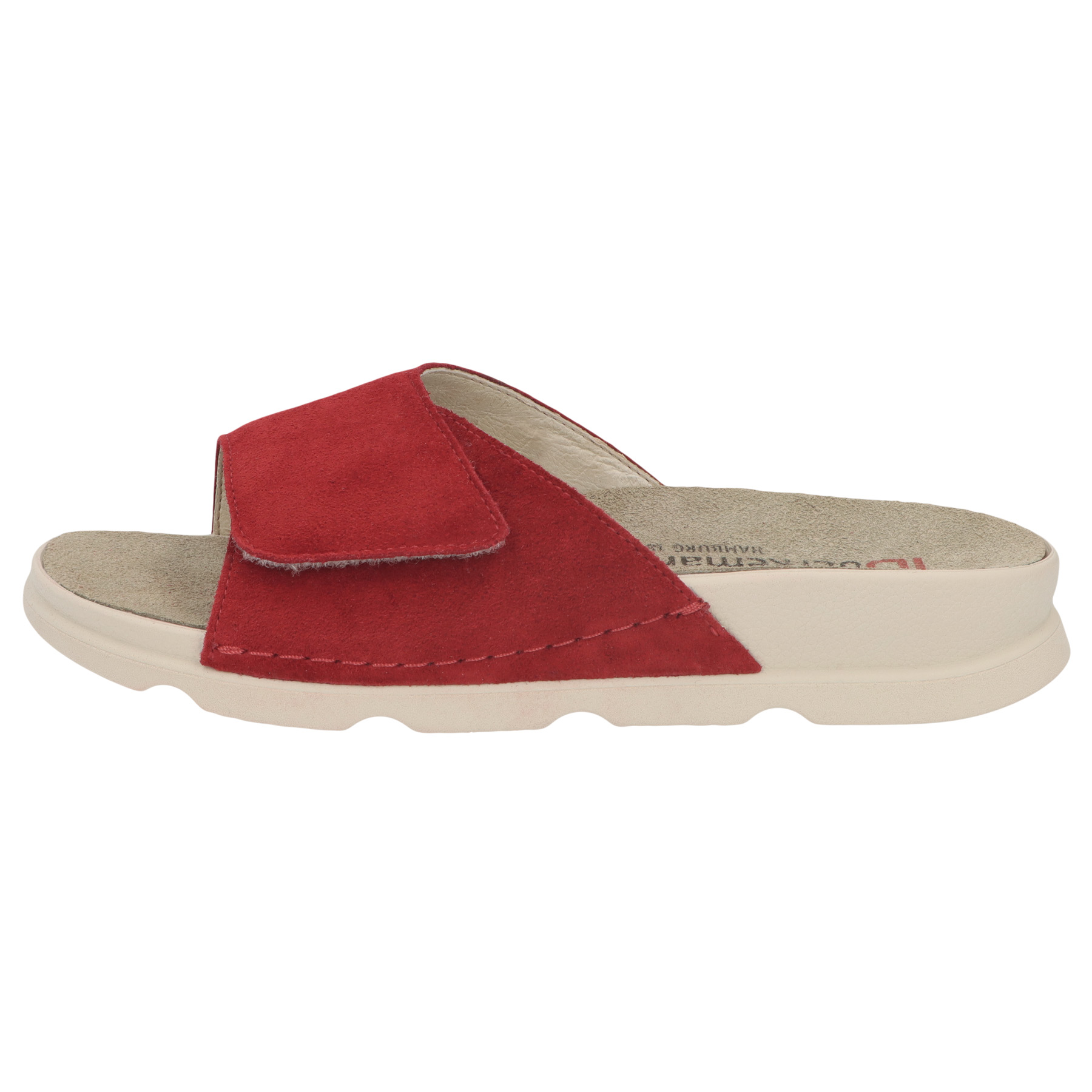 rote pantolette seitenansicht links
