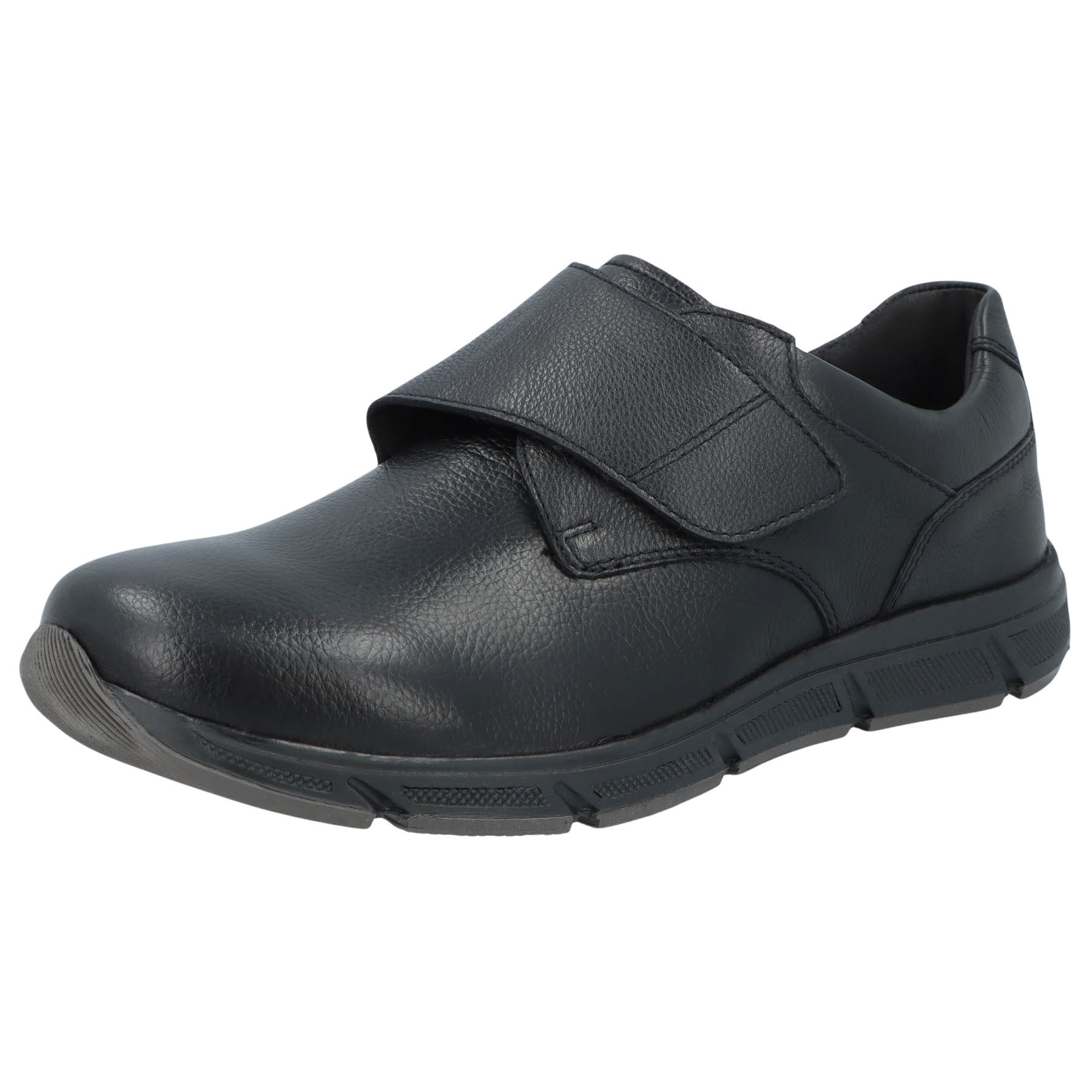 schwarze slipper 3-4 ansicht