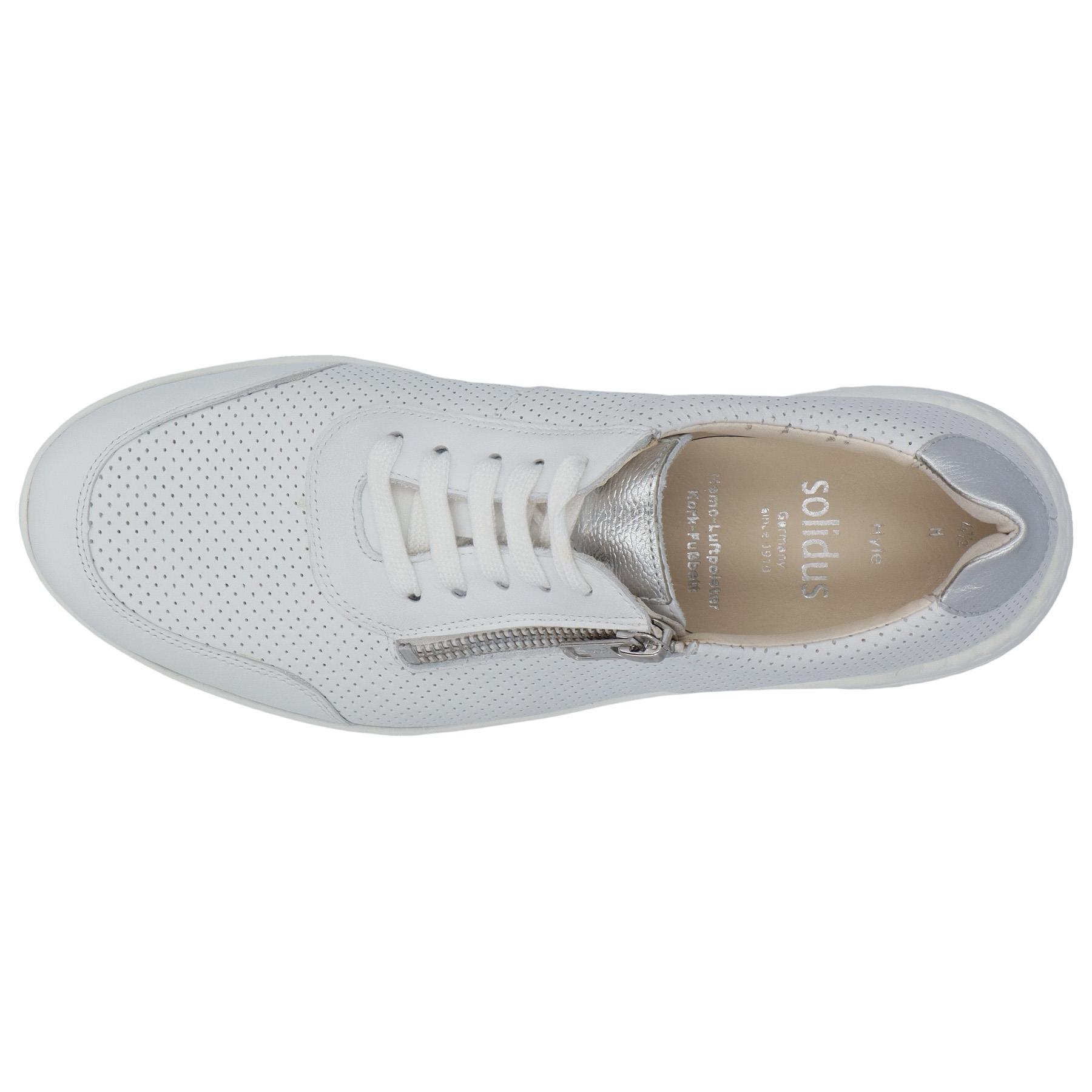 weiße halbschuh draufsicht