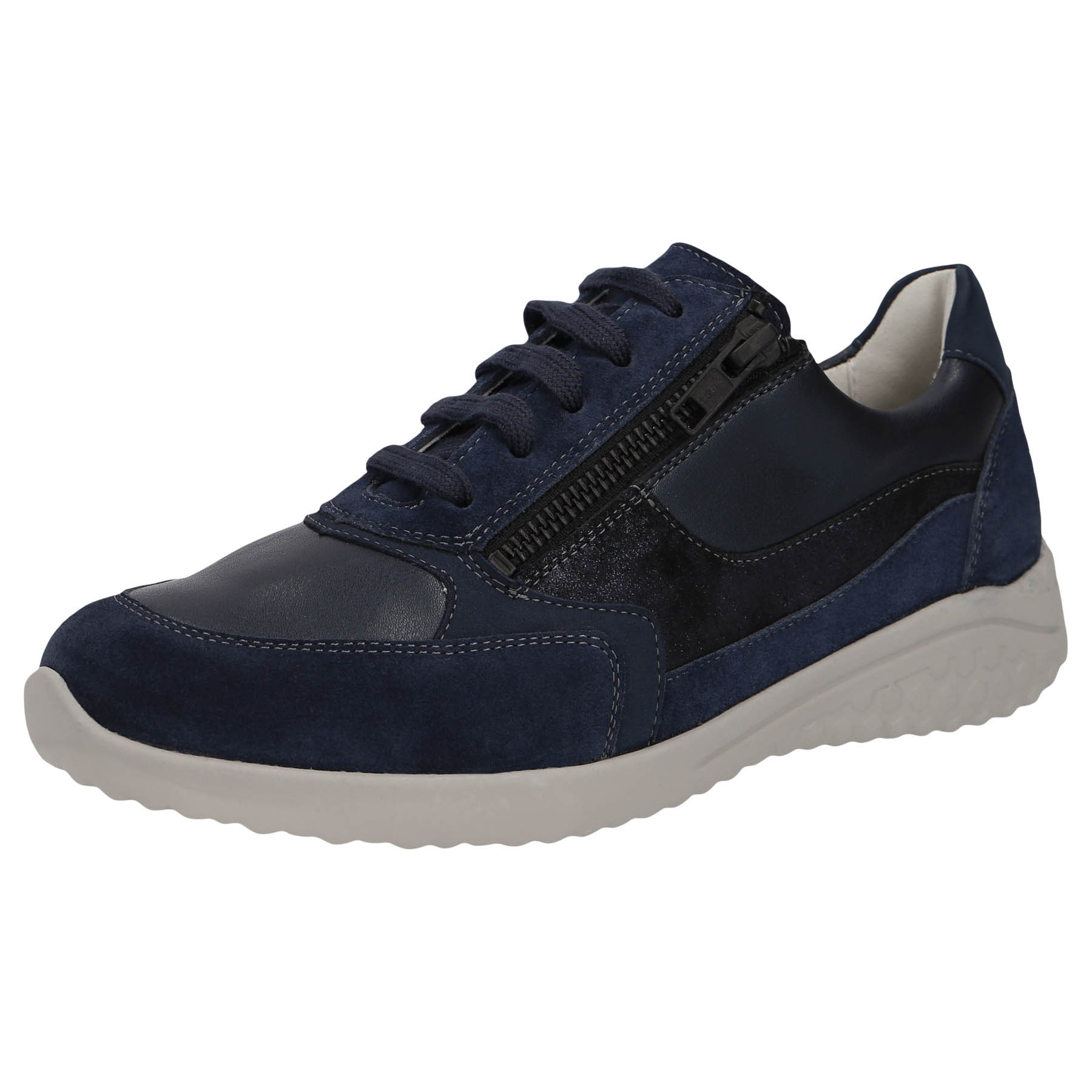 blaue halbschuh 3-4 ansicht