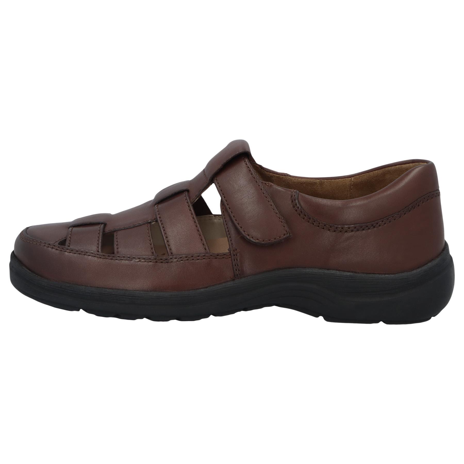 braune halbschuh seitenansicht links