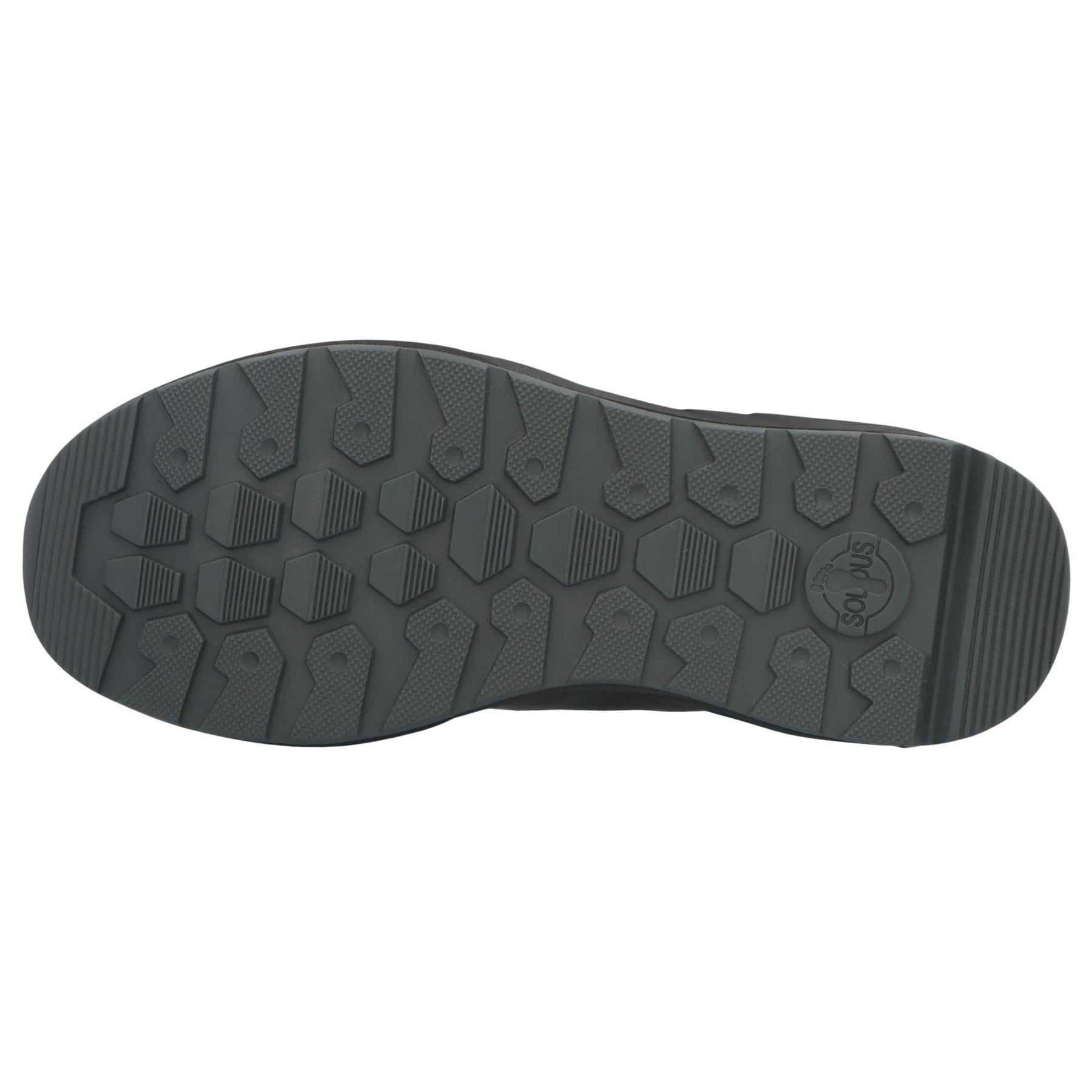 schwarze stiefel sohlenansicht
