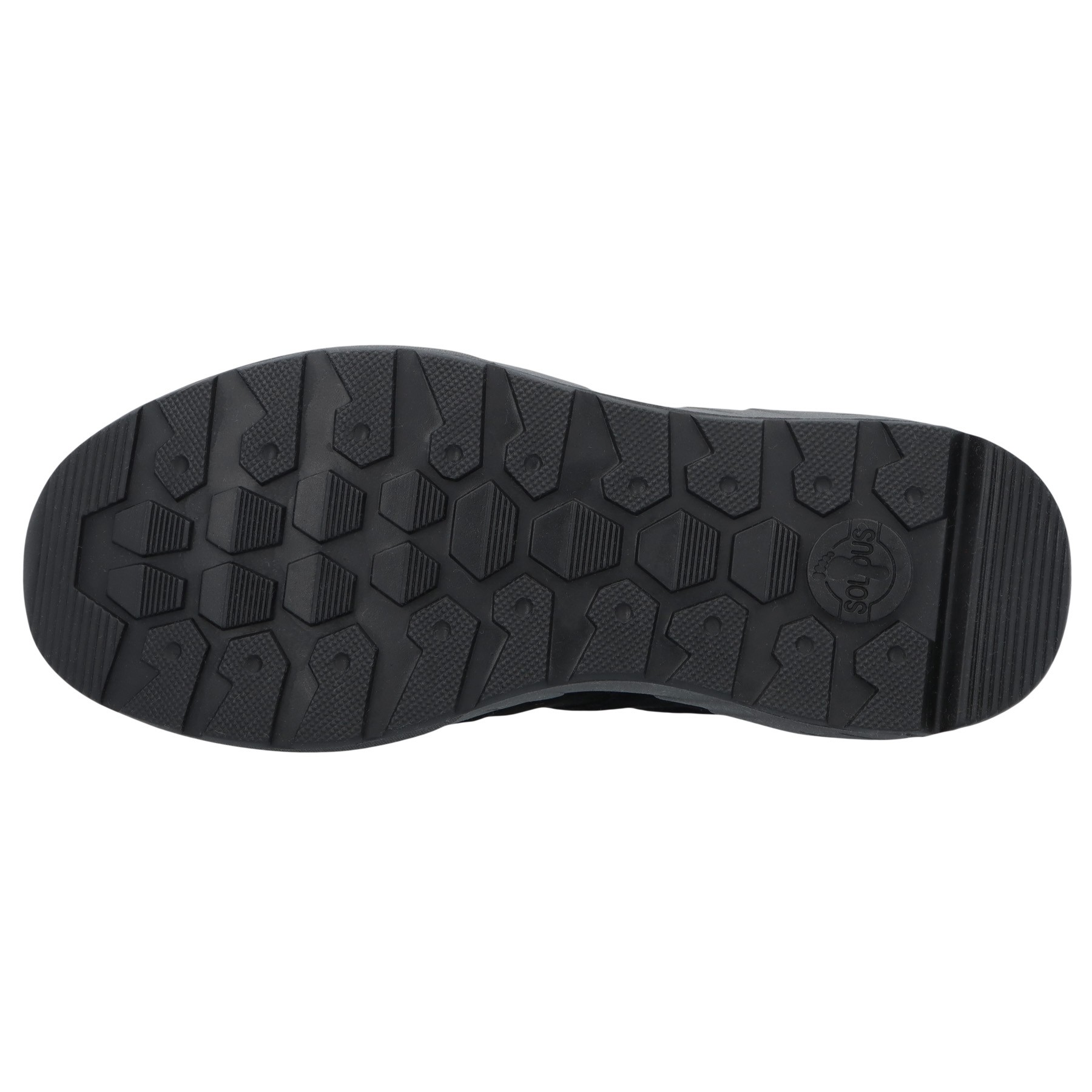 schwarze halbschuh sohlenansicht