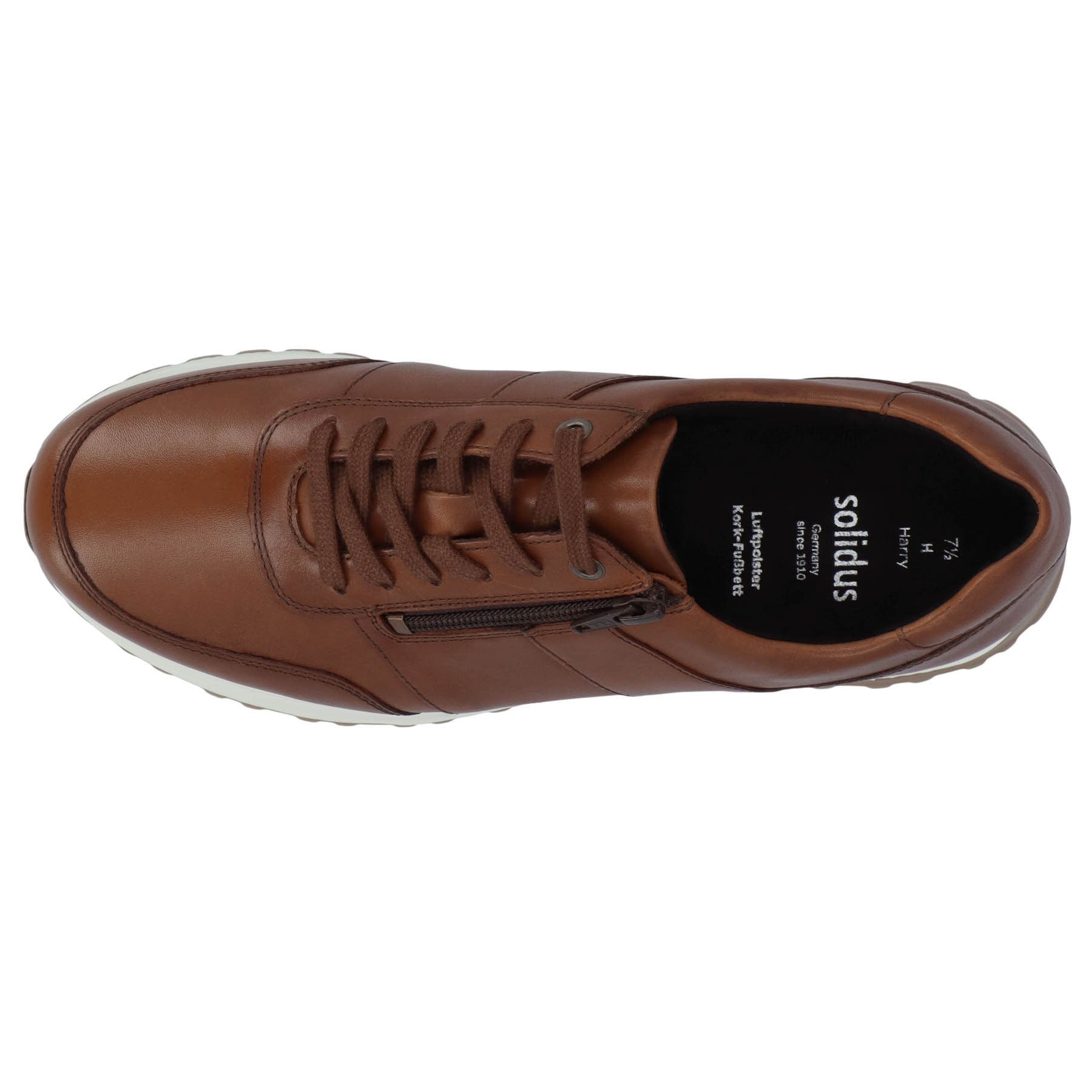 braune halbschuh draufsicht