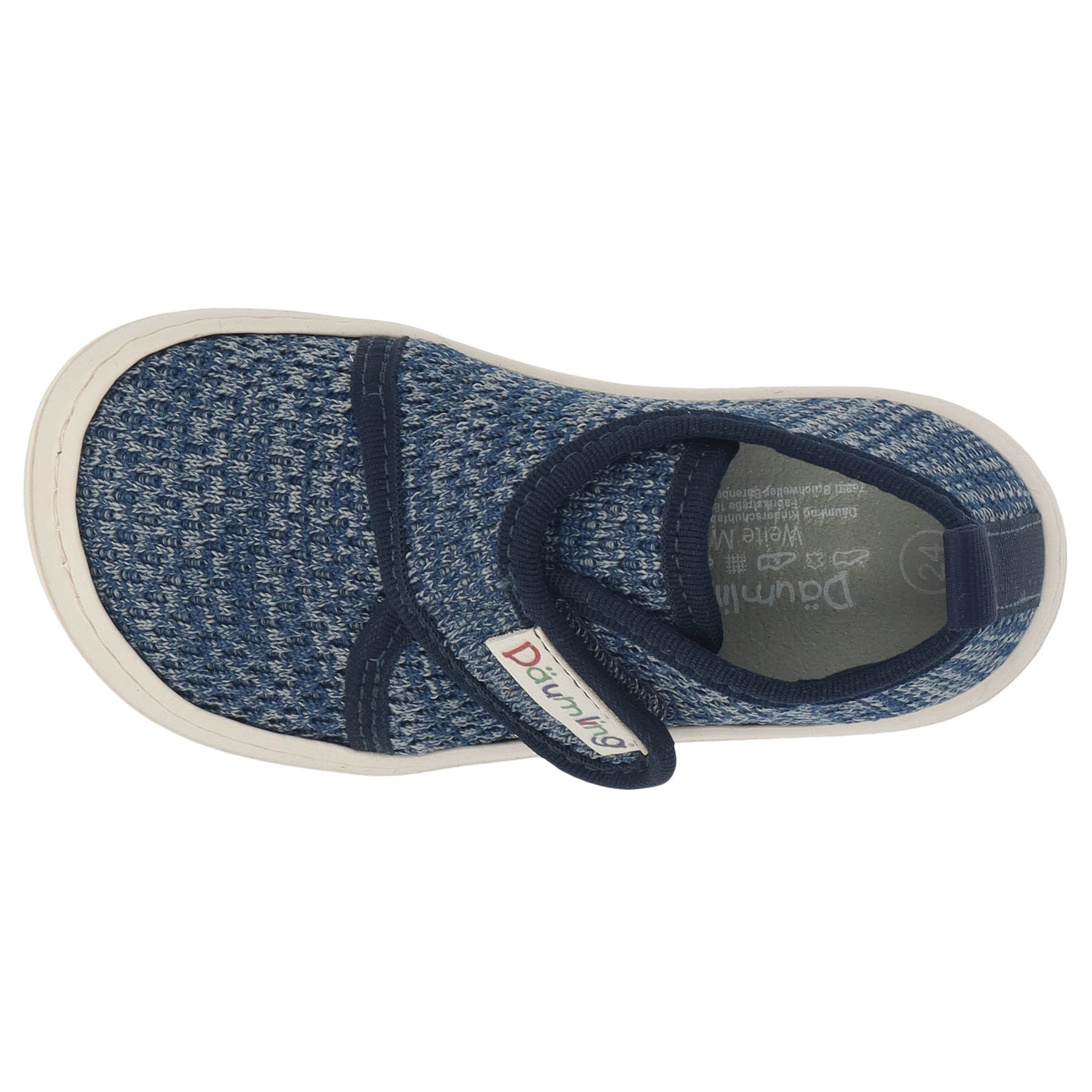 blaue lauflernschuhe draufsicht