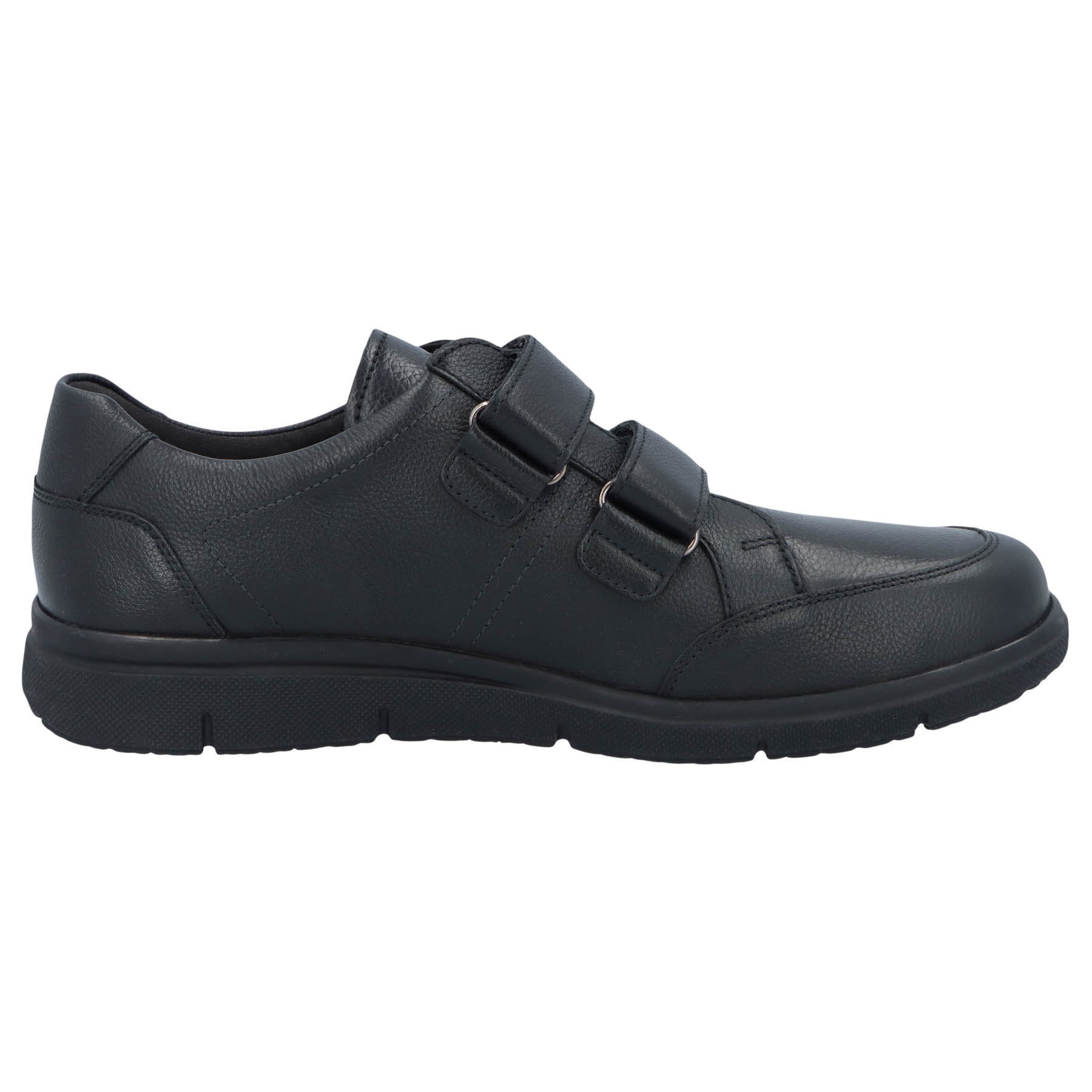 schwarze slipper seitenansicht rechts