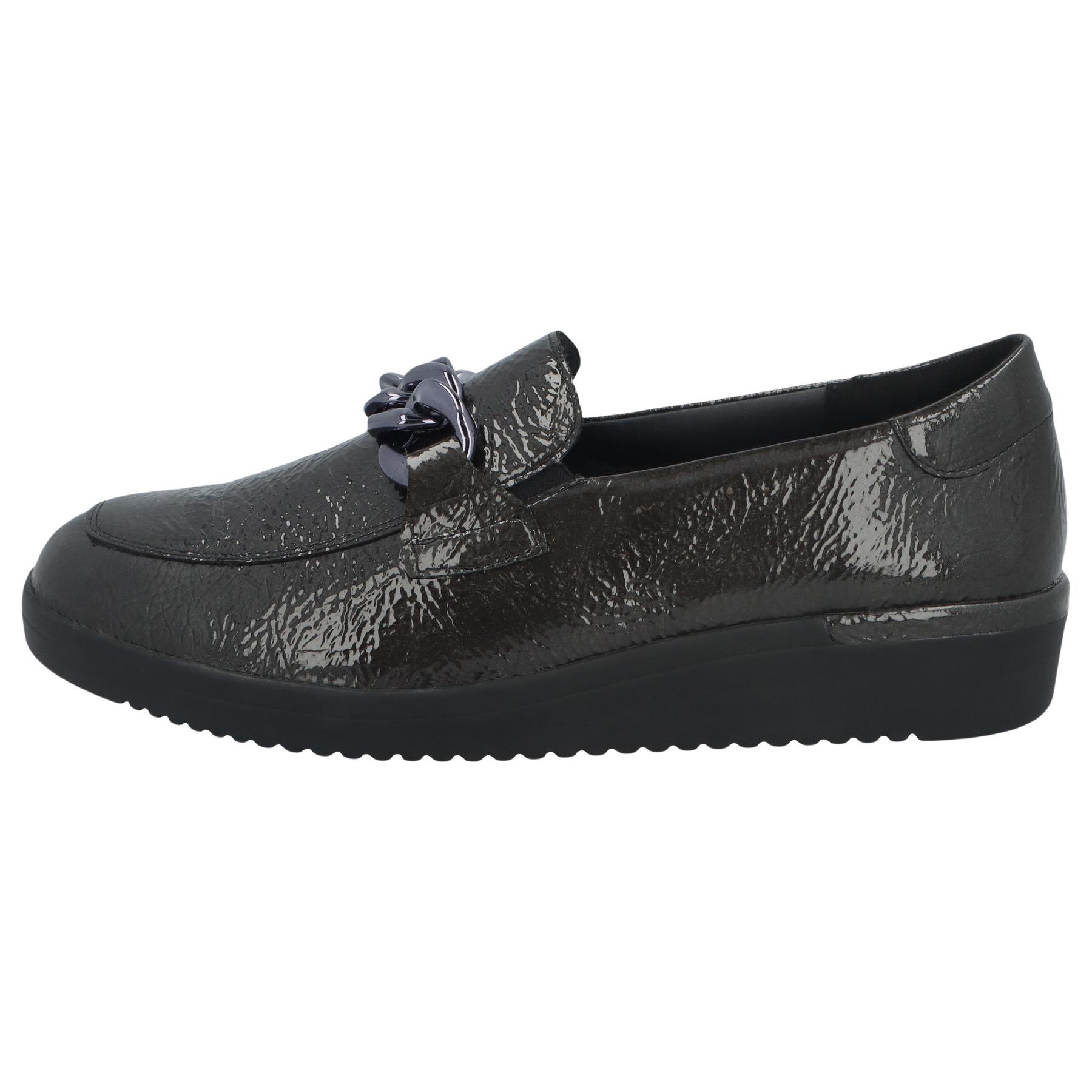 graue slipper seitenansicht links