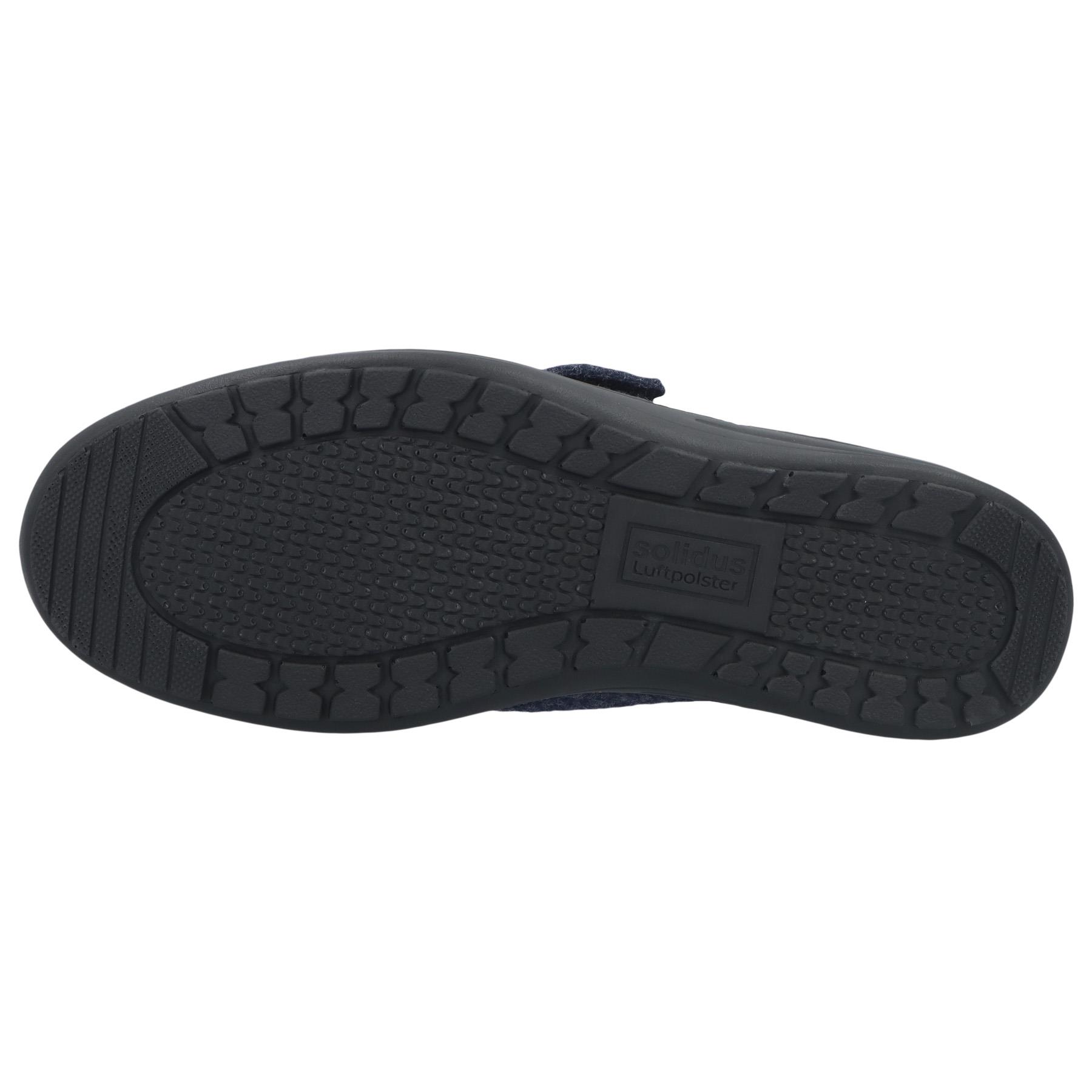 blaue slipper sohlenansicht