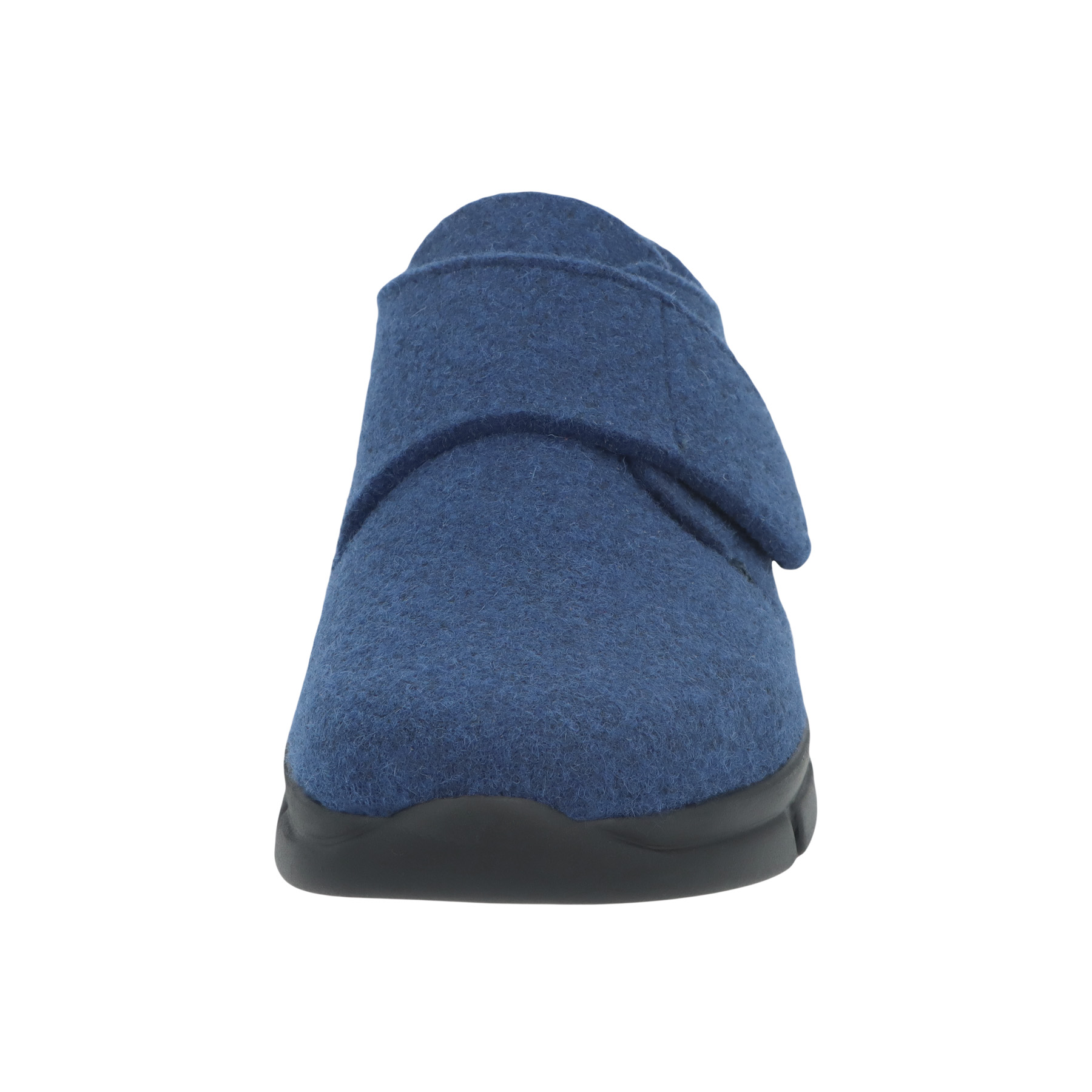 blaue hausschuhe vorderansicht