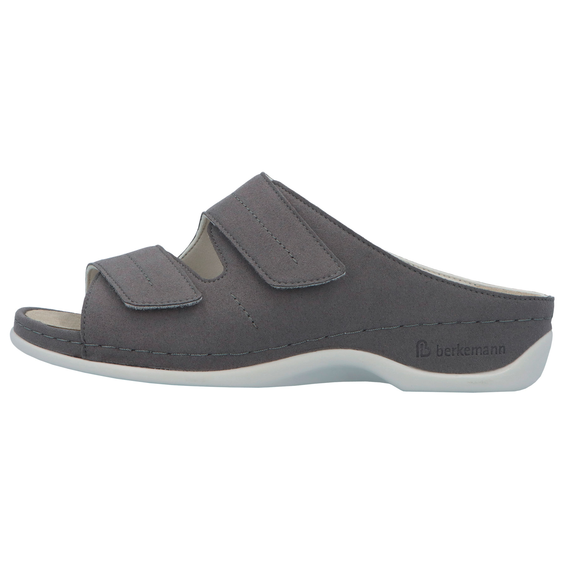 graue pantolette seitenansicht links
