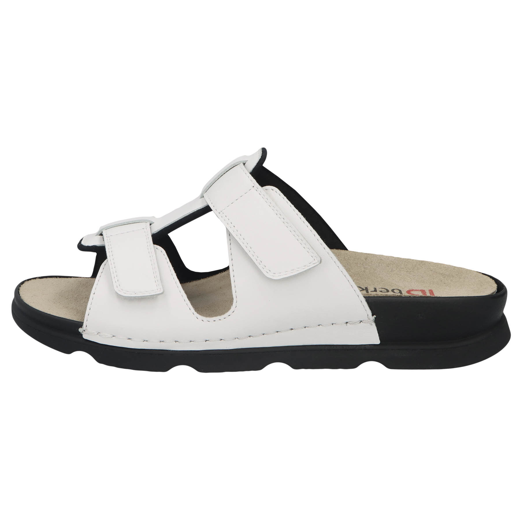 weiße pantolette seitenansicht links