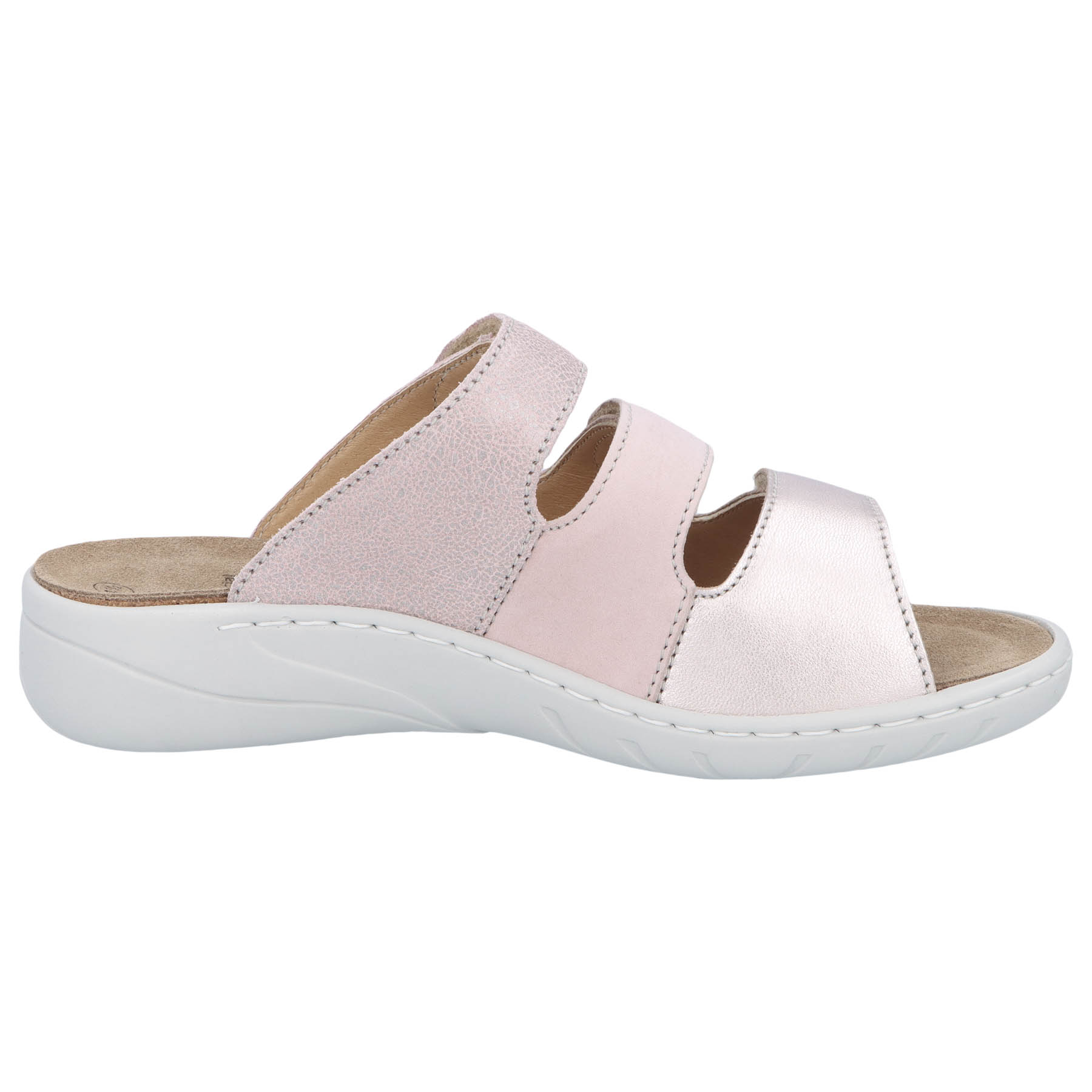 mehrfarbige pantolette seitenansicht rechts