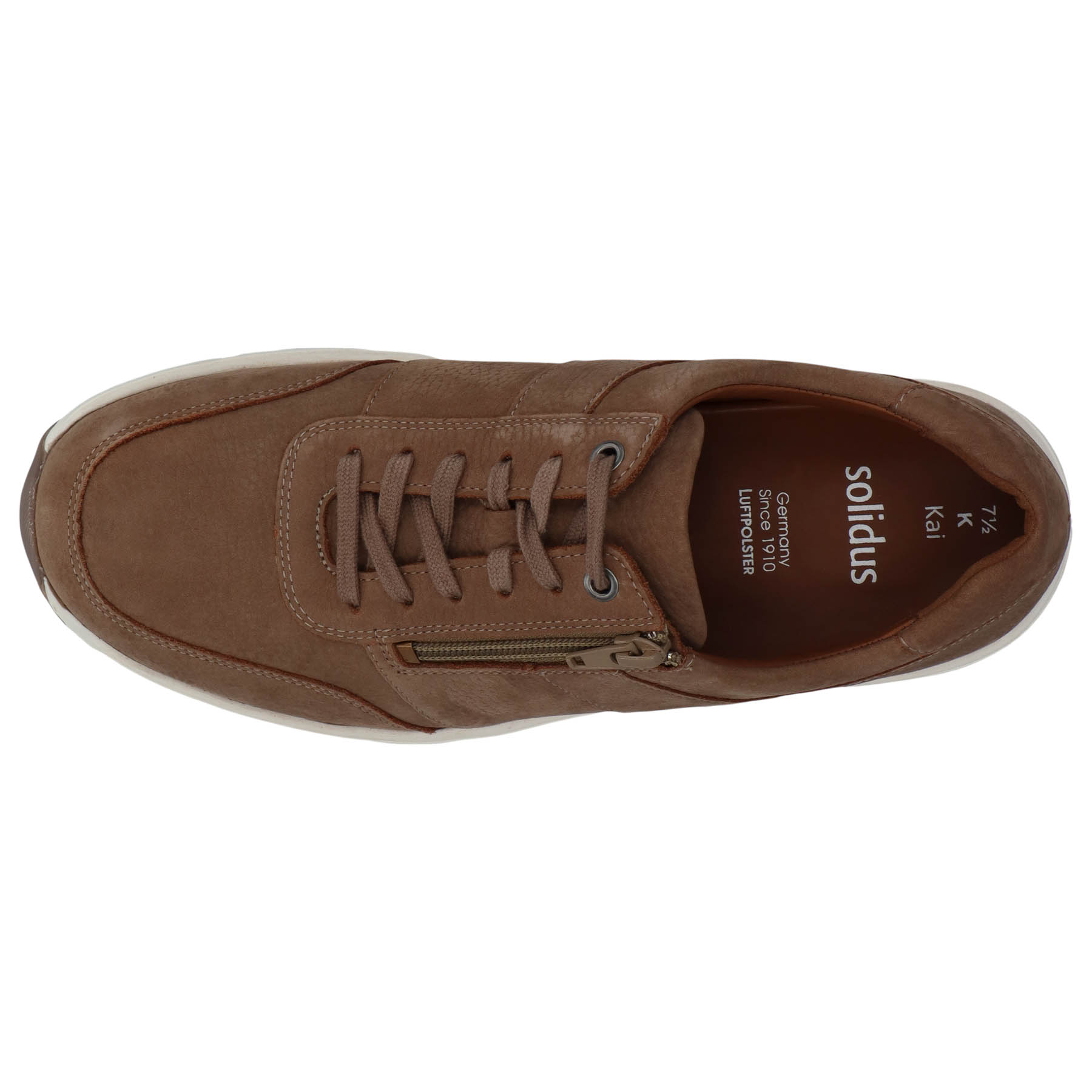 braune halbschuh draufsicht