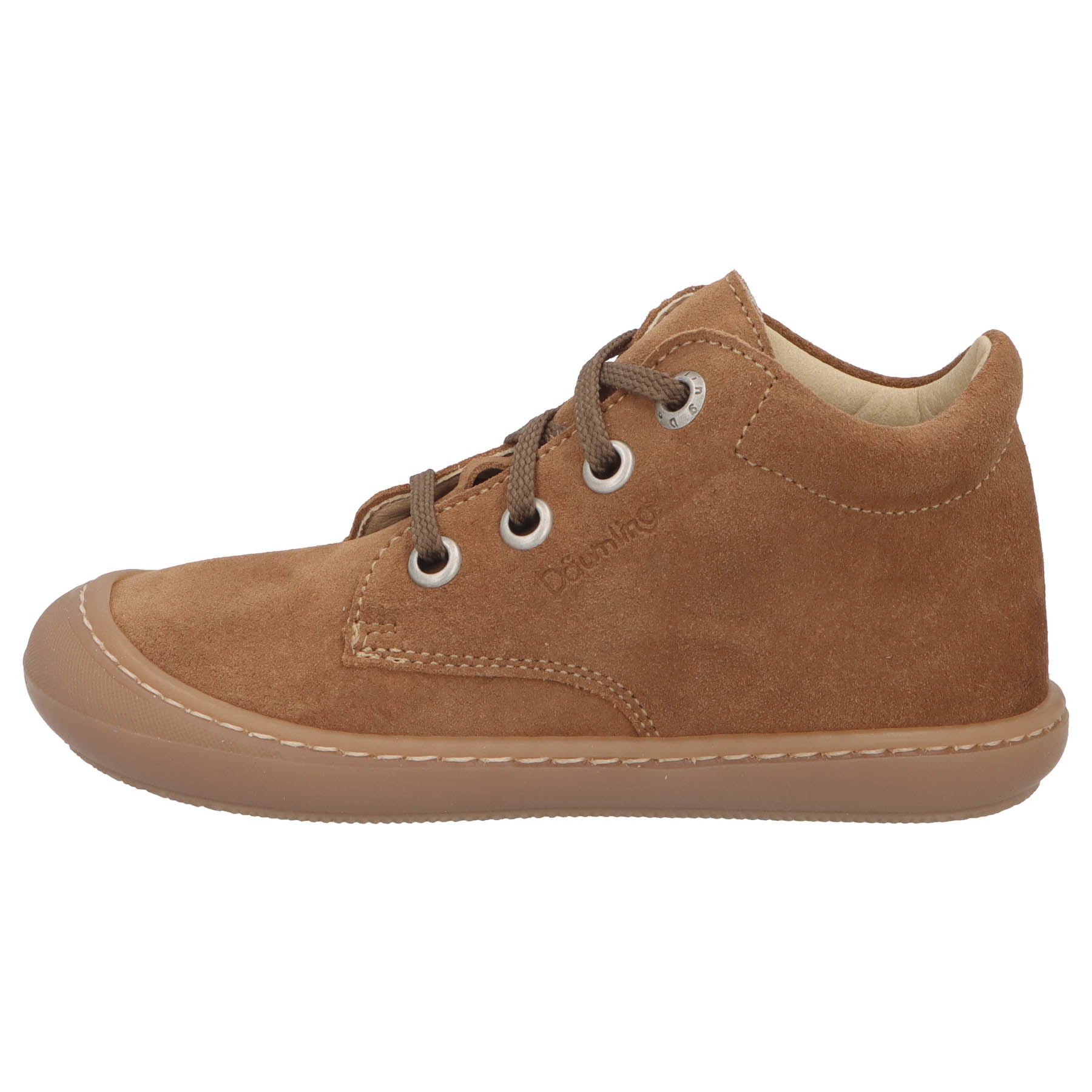 braune lauflernschuhe seitenansicht links