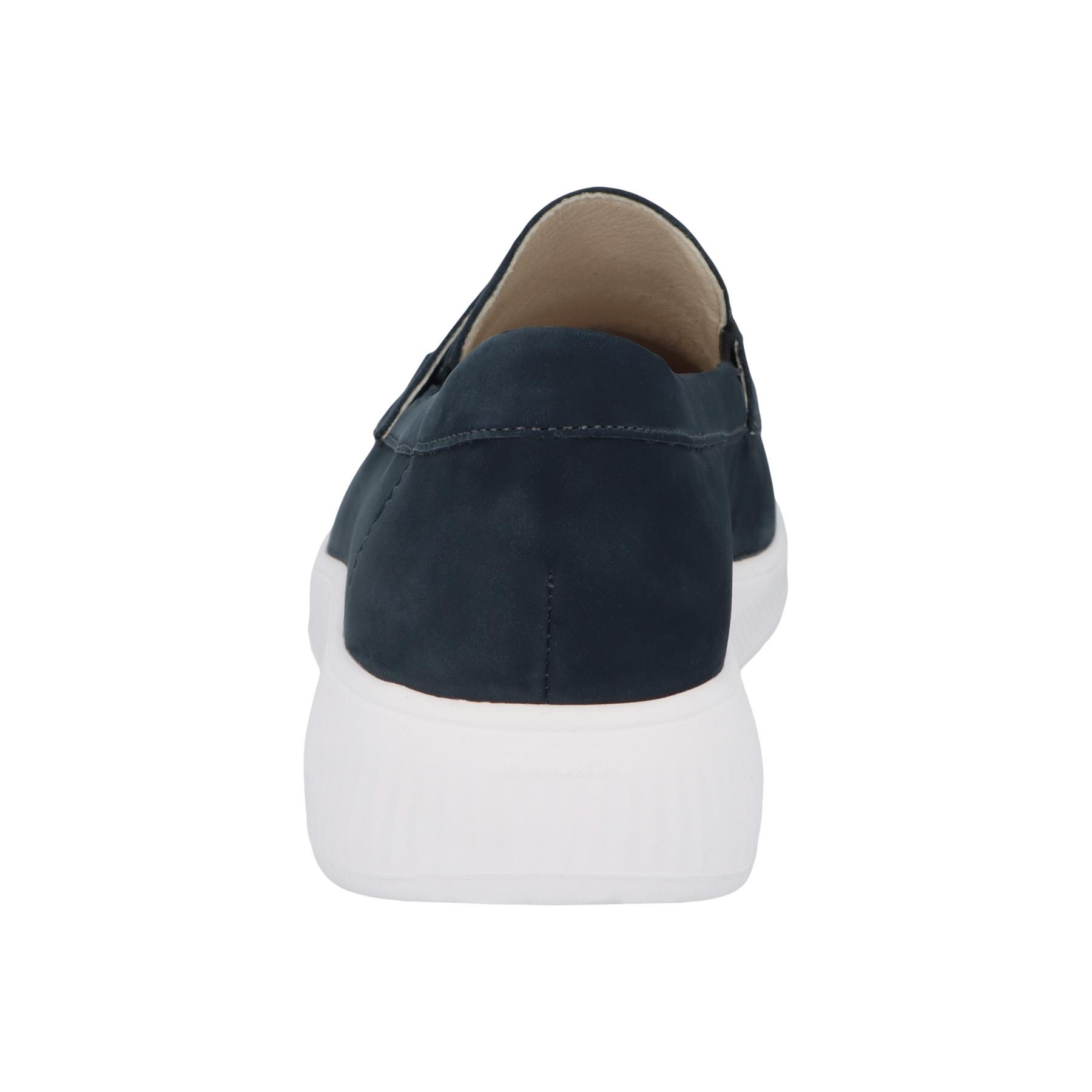 blaue slipper hinteransicht