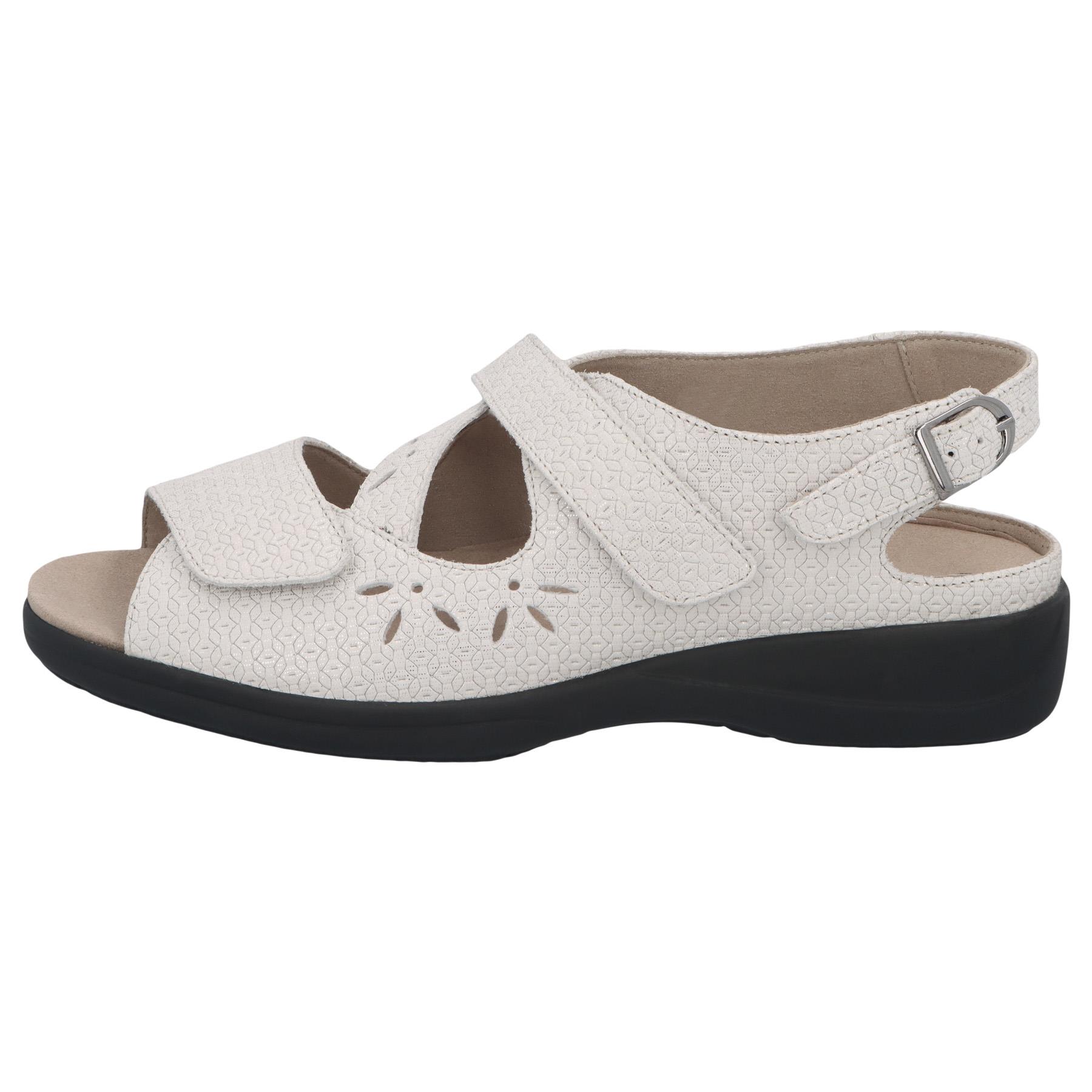 weiße sandale seitenansicht links