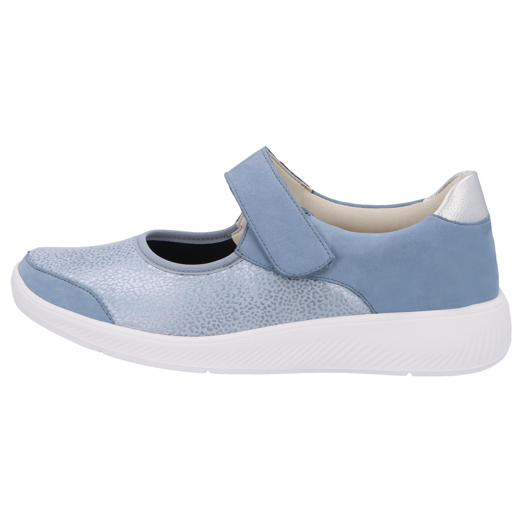 blaue slipper seitenansicht links