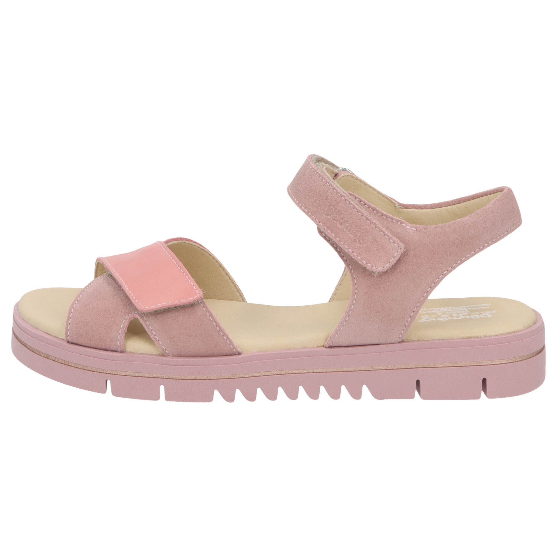 rote sandale seitenansicht links