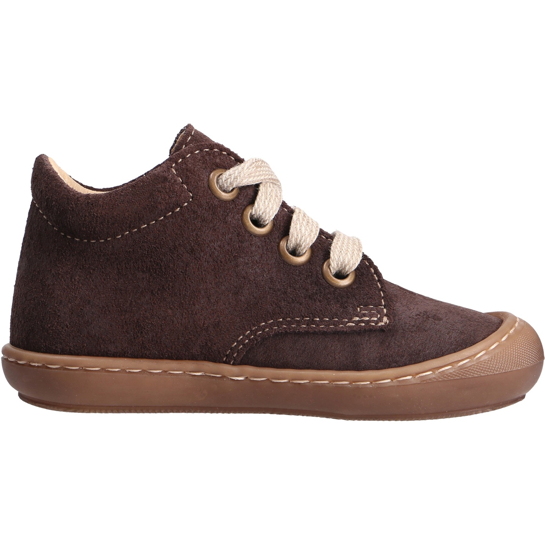 braune lauflernschuhe seitenansicht rechts