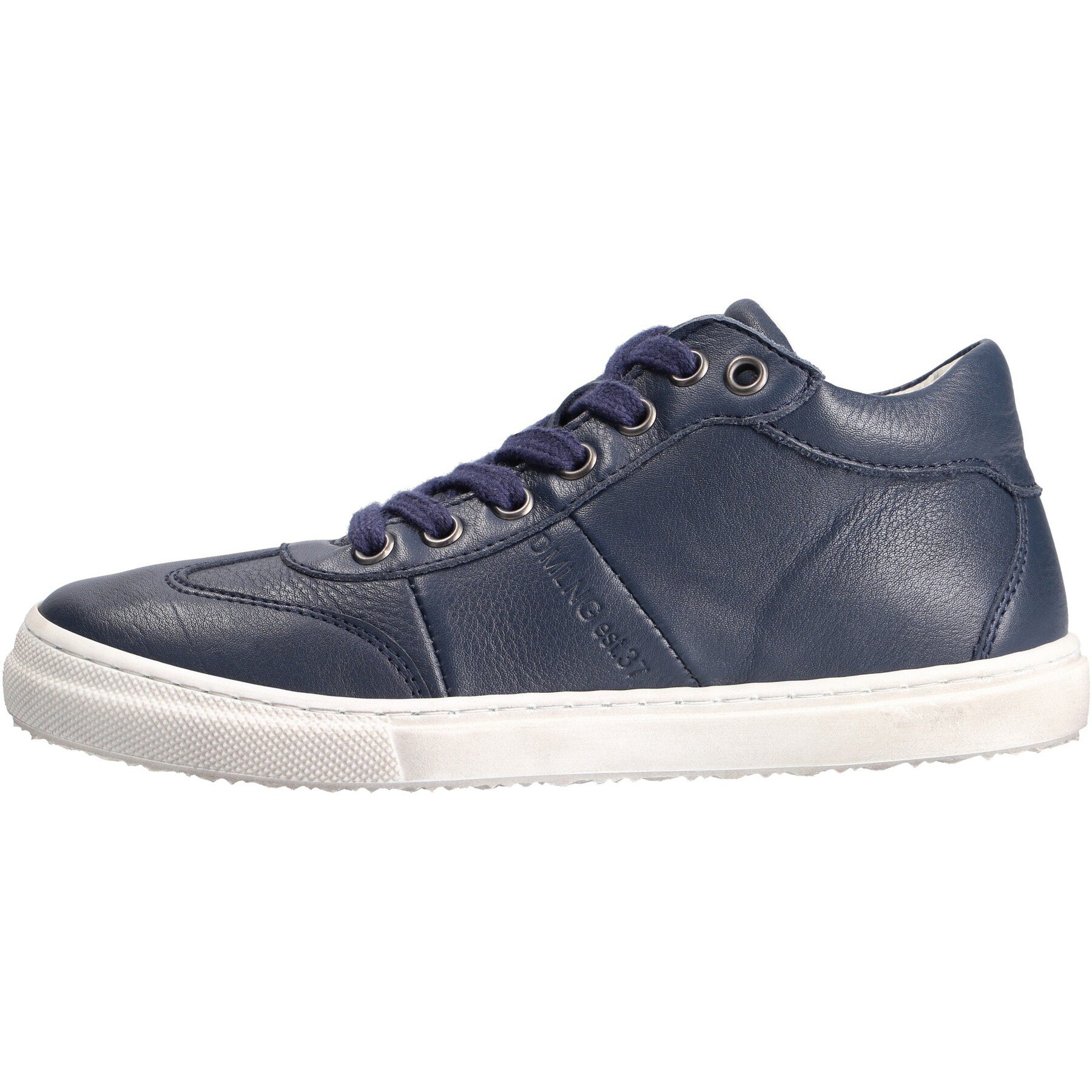 blaue mid cut seitenansicht links