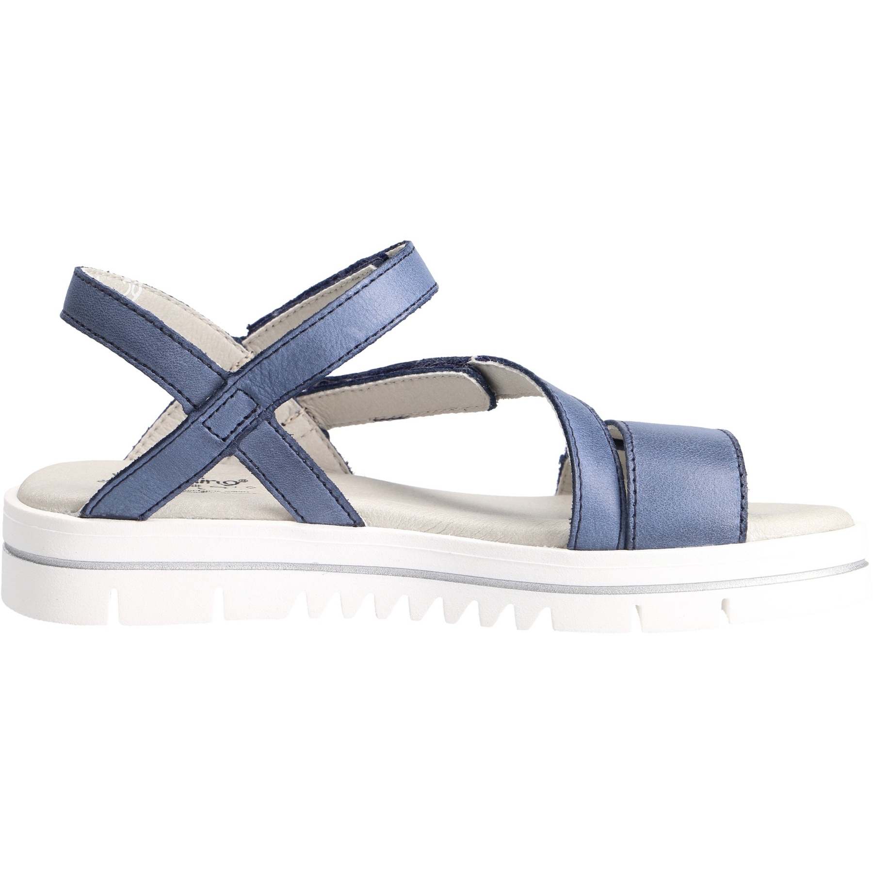 blaue sandale seitenansicht rechts