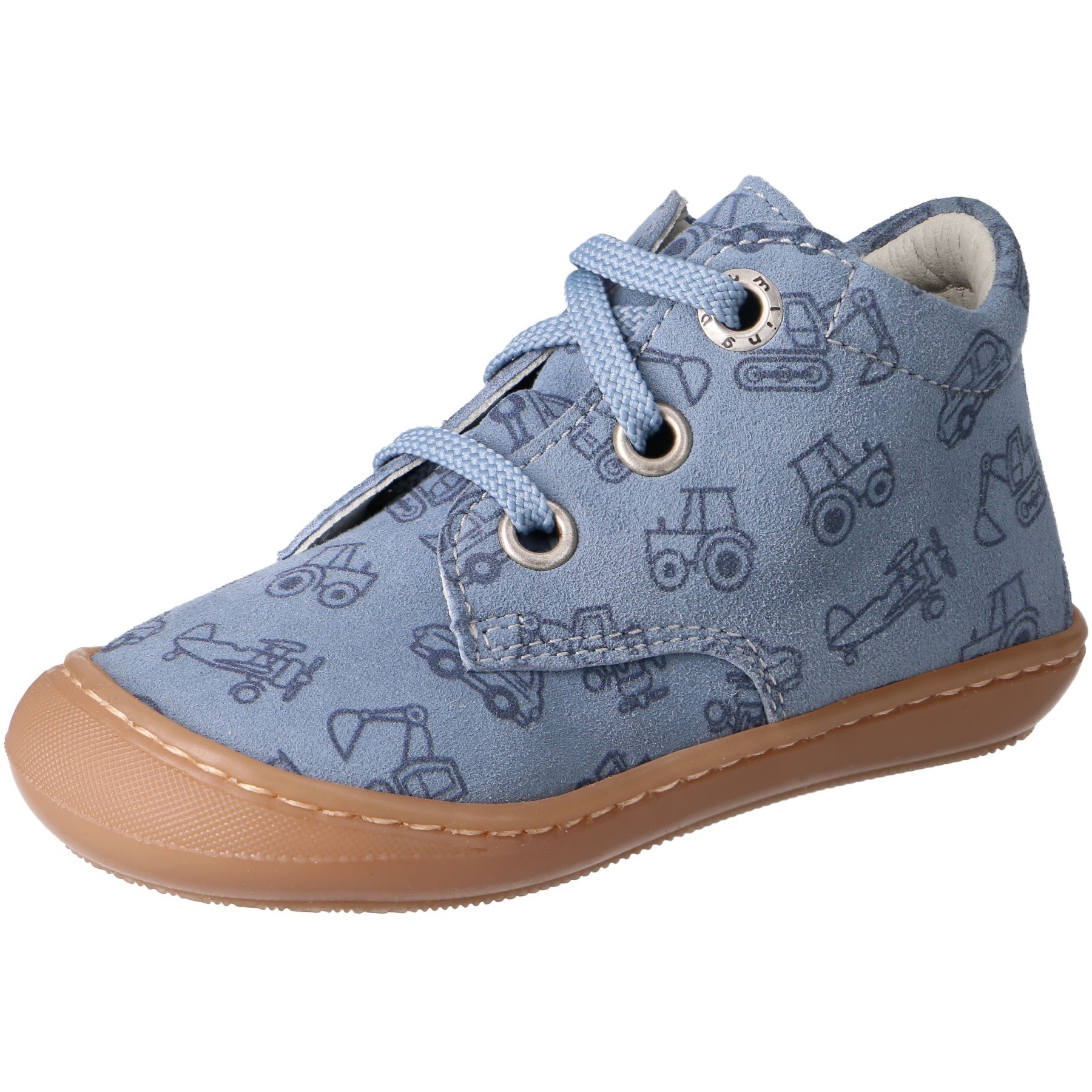 Veloursleder blau Cars Kaltfutter