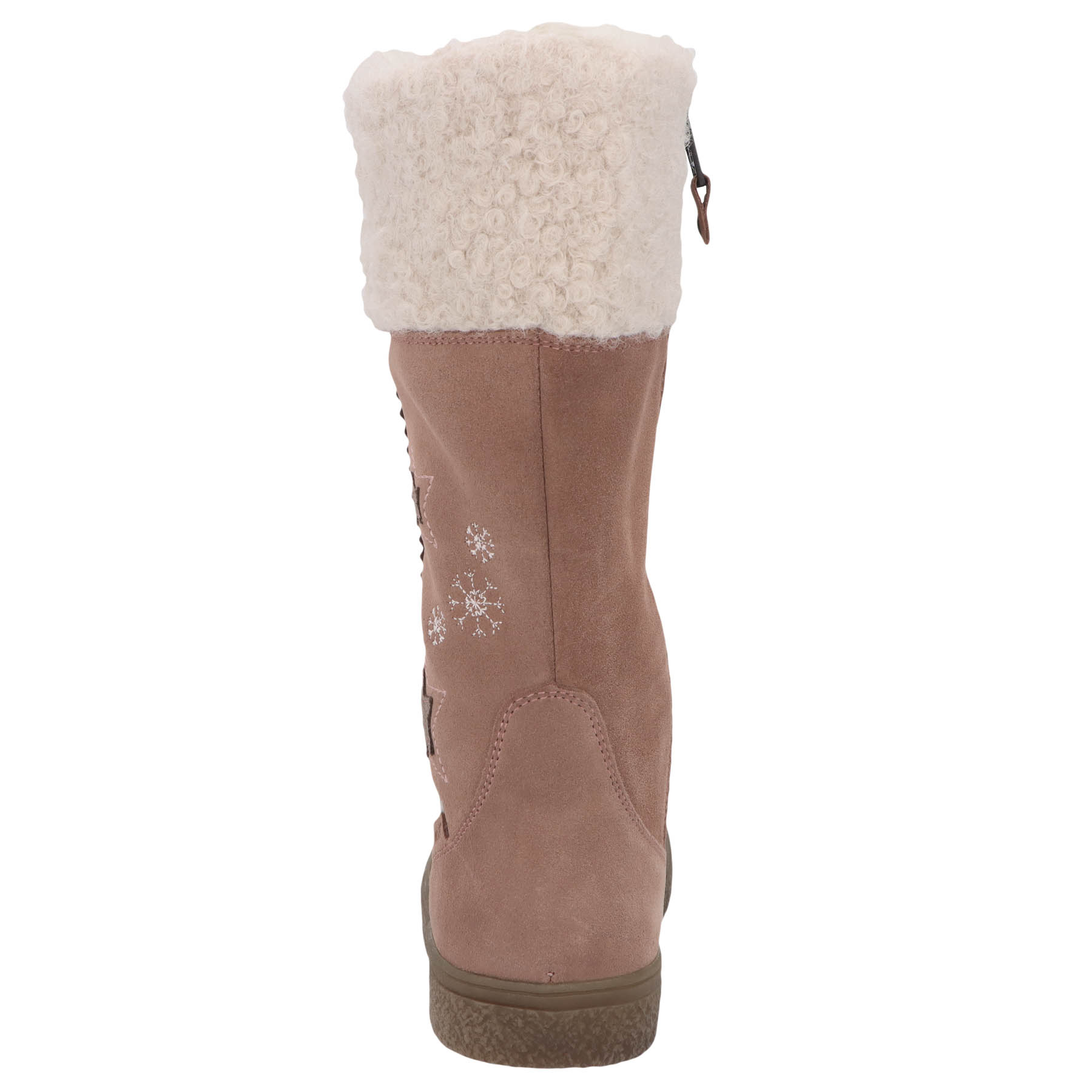 rote stiefel hinteransicht