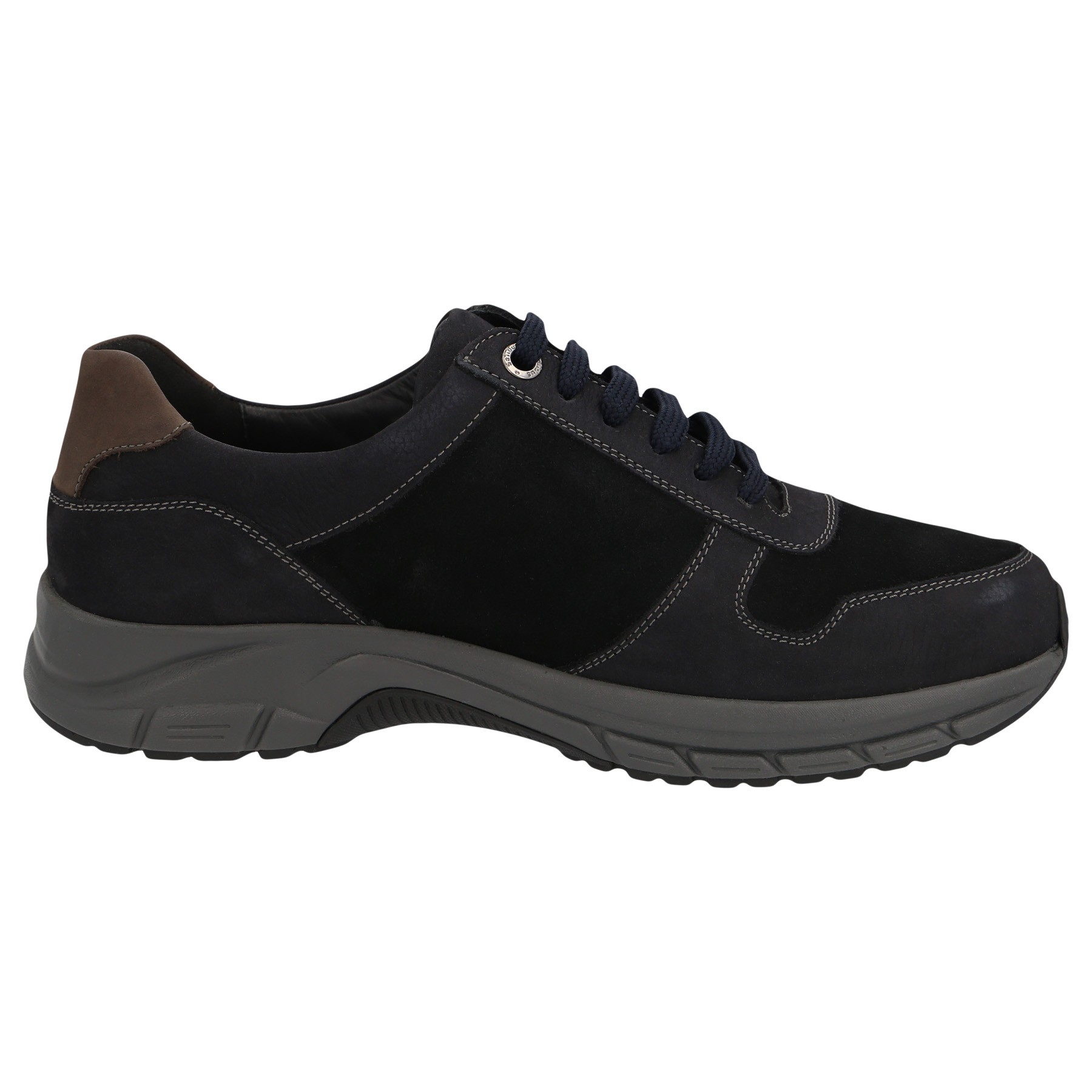 blaue halbschuh seitenansicht rechts