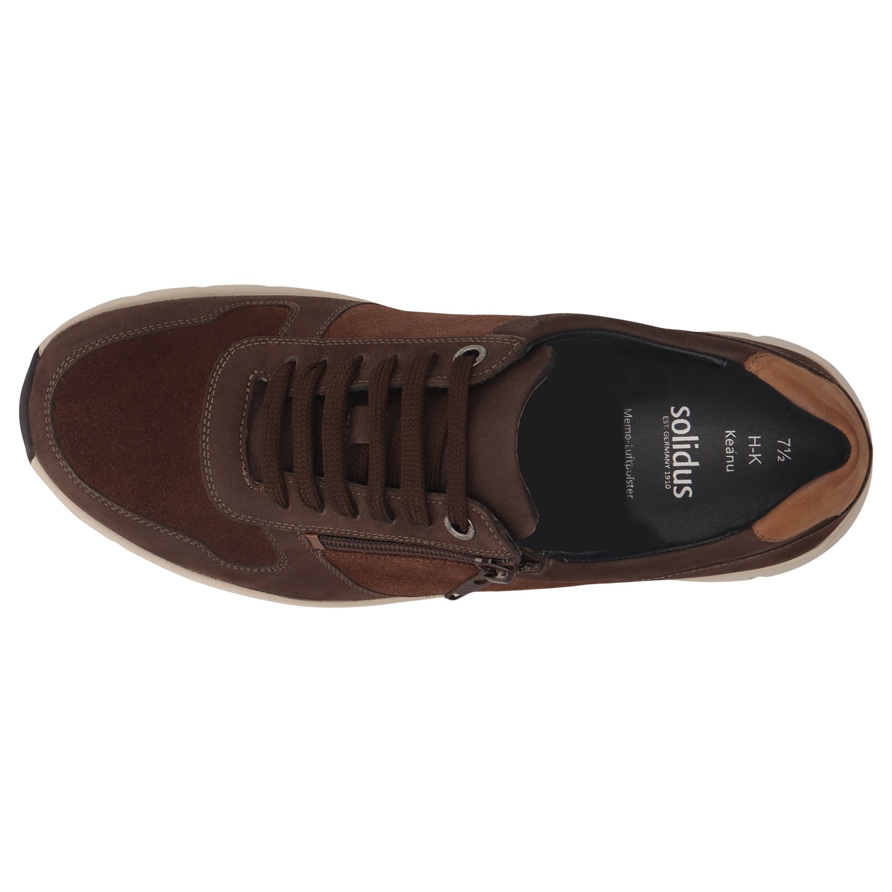 braune halbschuh draufsicht