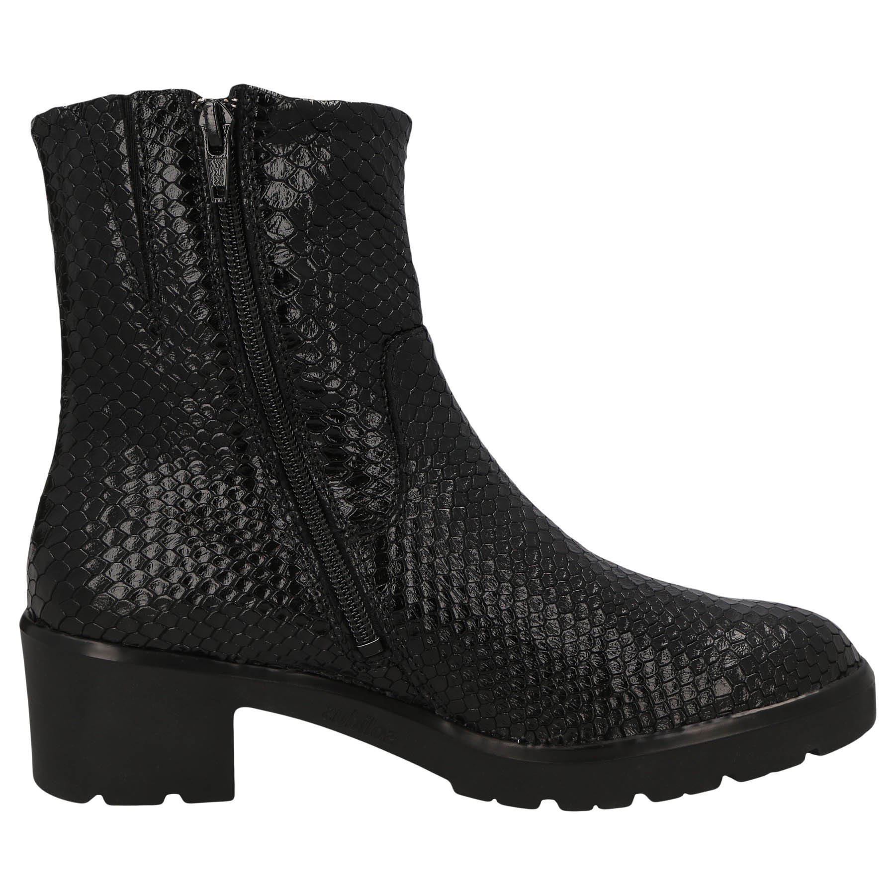 schwarze stiefel seitenansicht rechts