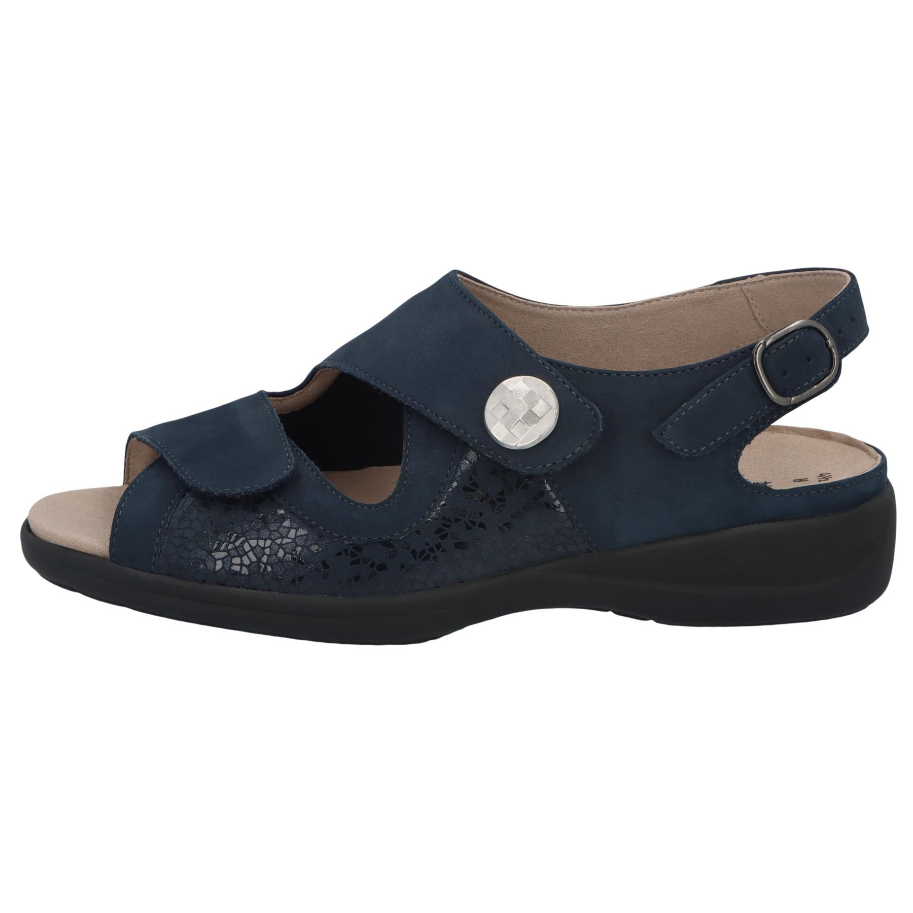 blaue sandale seitenansicht links