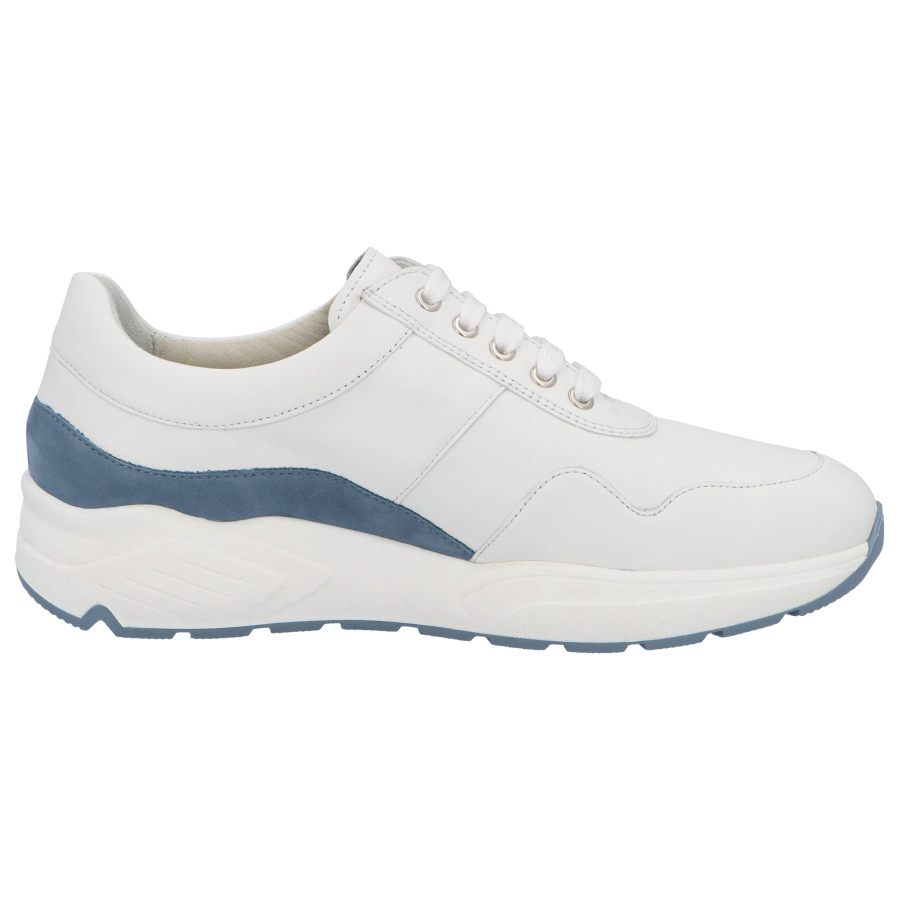 weiße halbschuh seitenansicht rechts