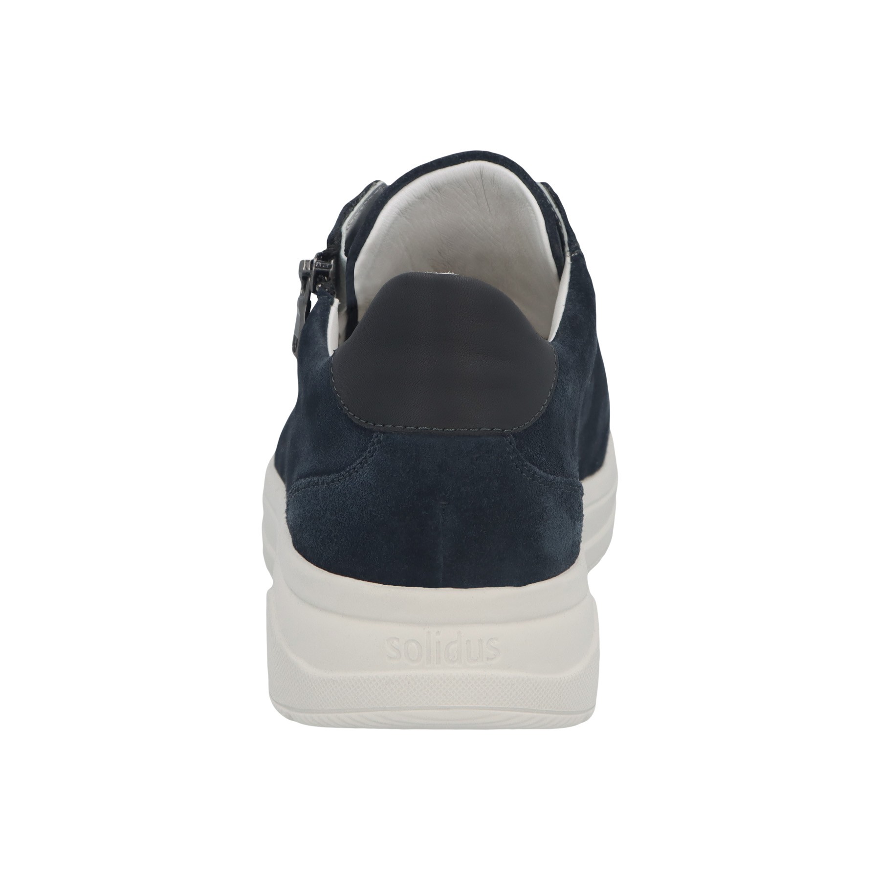 blaue halbschuh hinteransicht