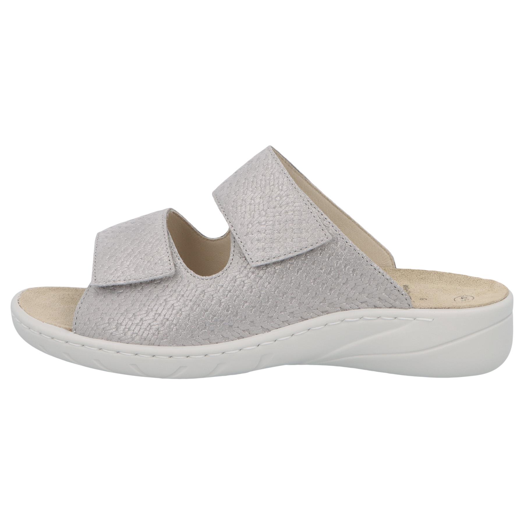 graue pantolette seitenansicht links