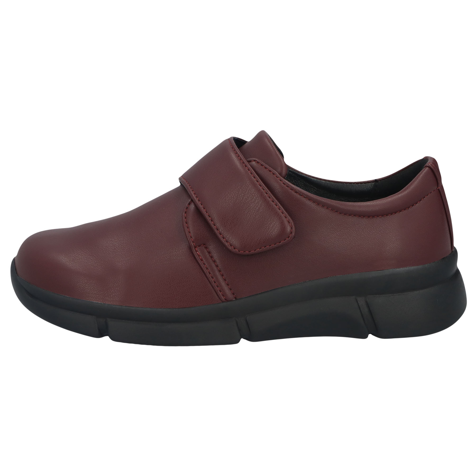 rote halbschuh seitenansicht links