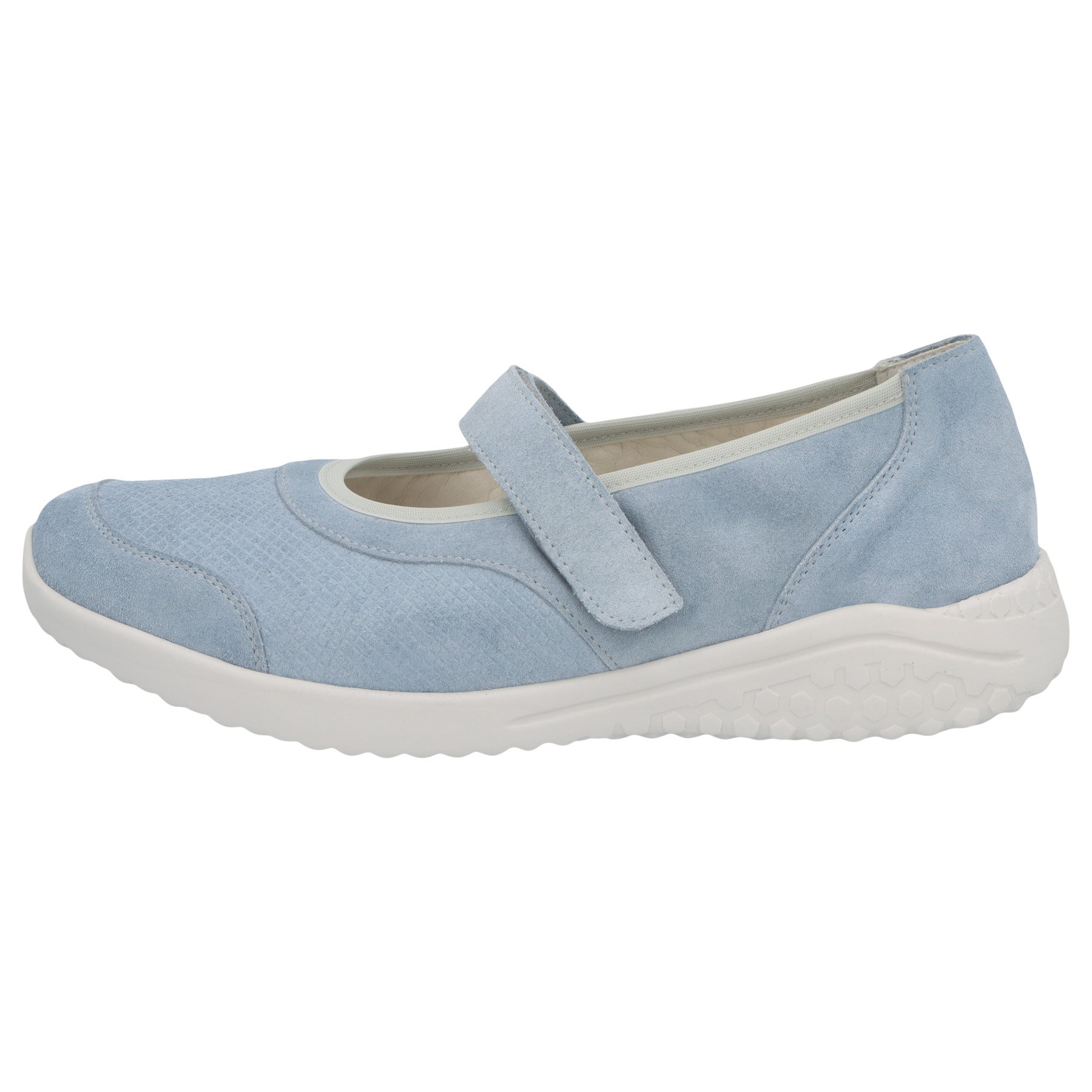 blaue slipper seitenansicht links